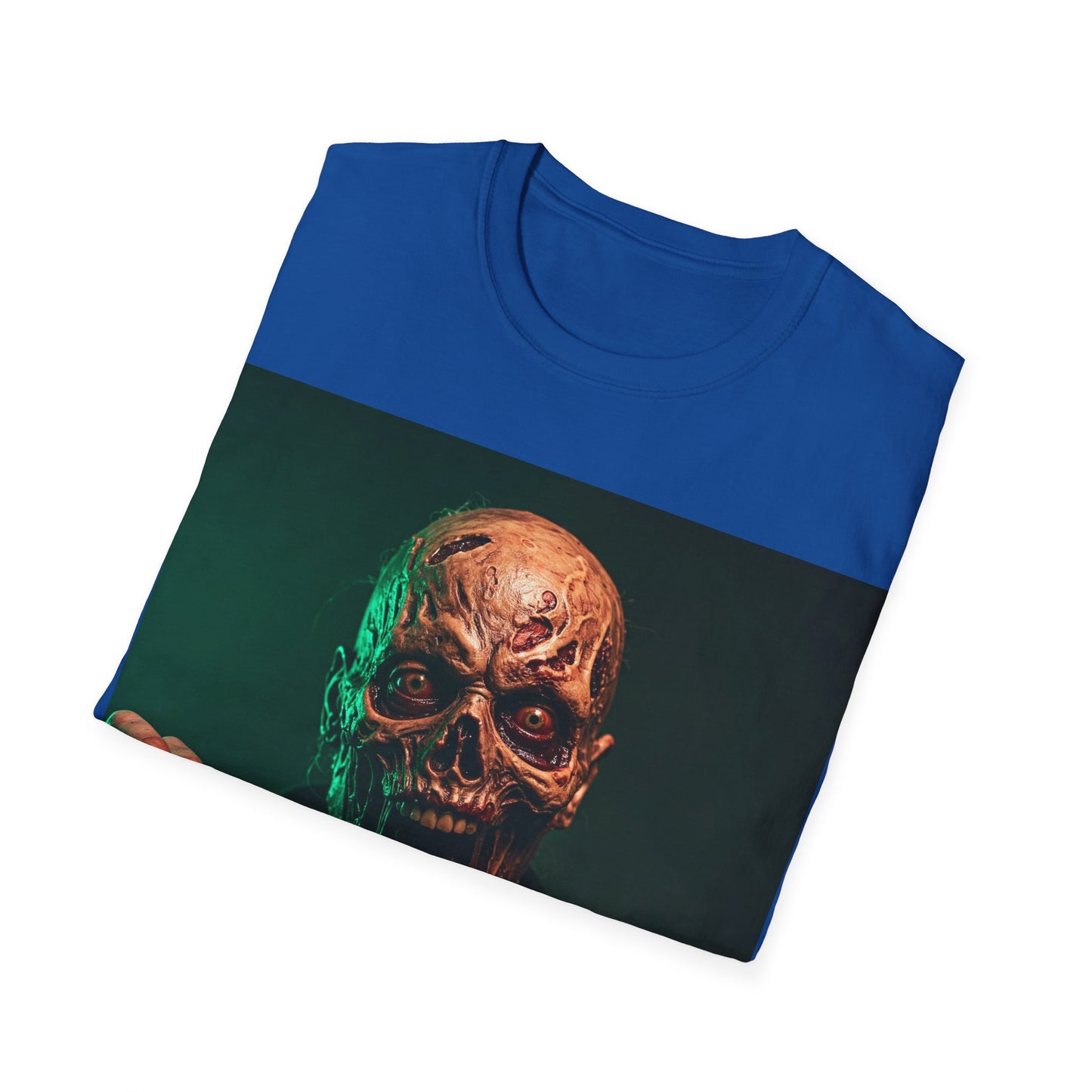 UK - Horror-Themed Apocalyptic Portrait Tee, bold, decaying zombie graphic