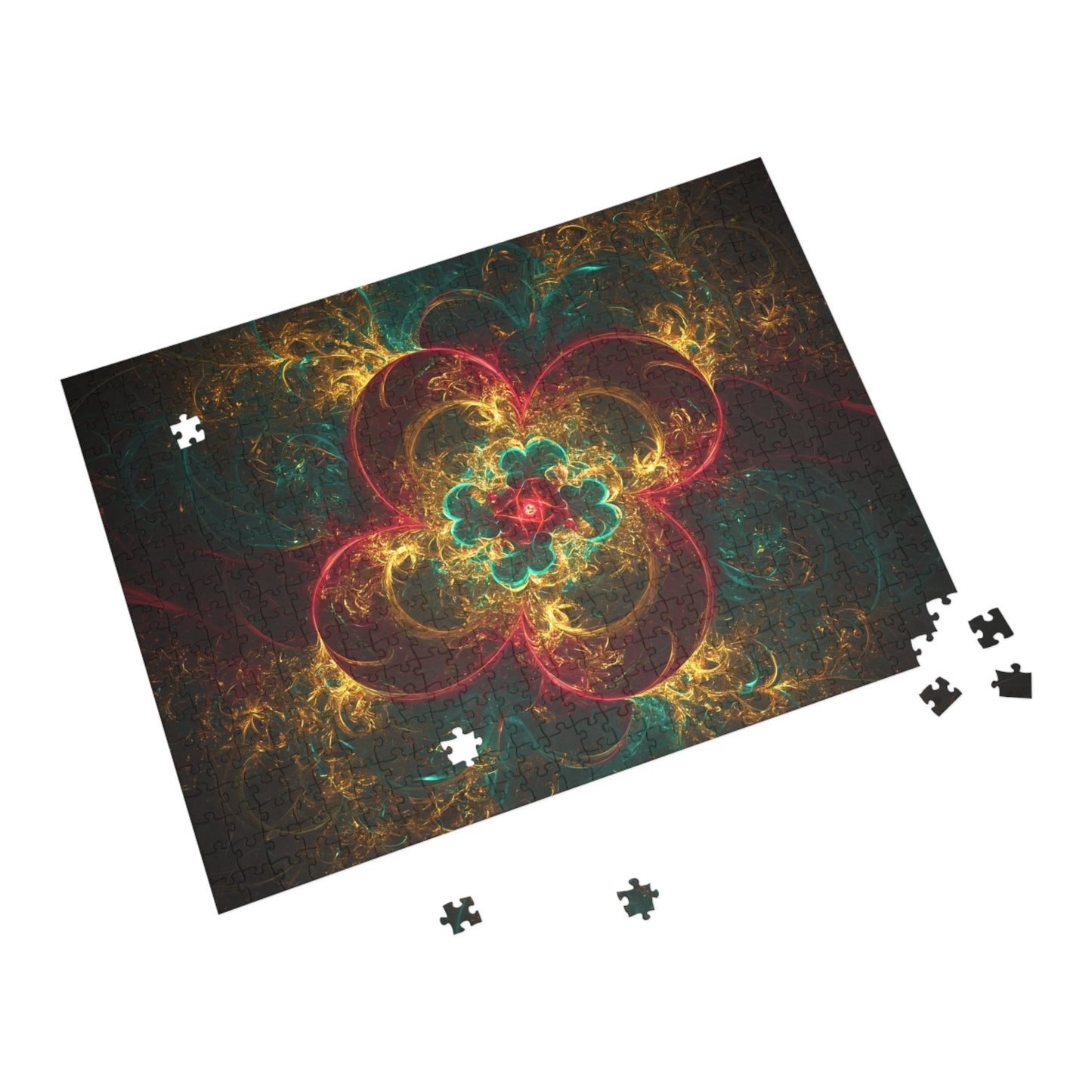 Colorful Floral Puzzle (96, 252, 500, 1000-Piece) - Enjoy Mindful Relaxation!