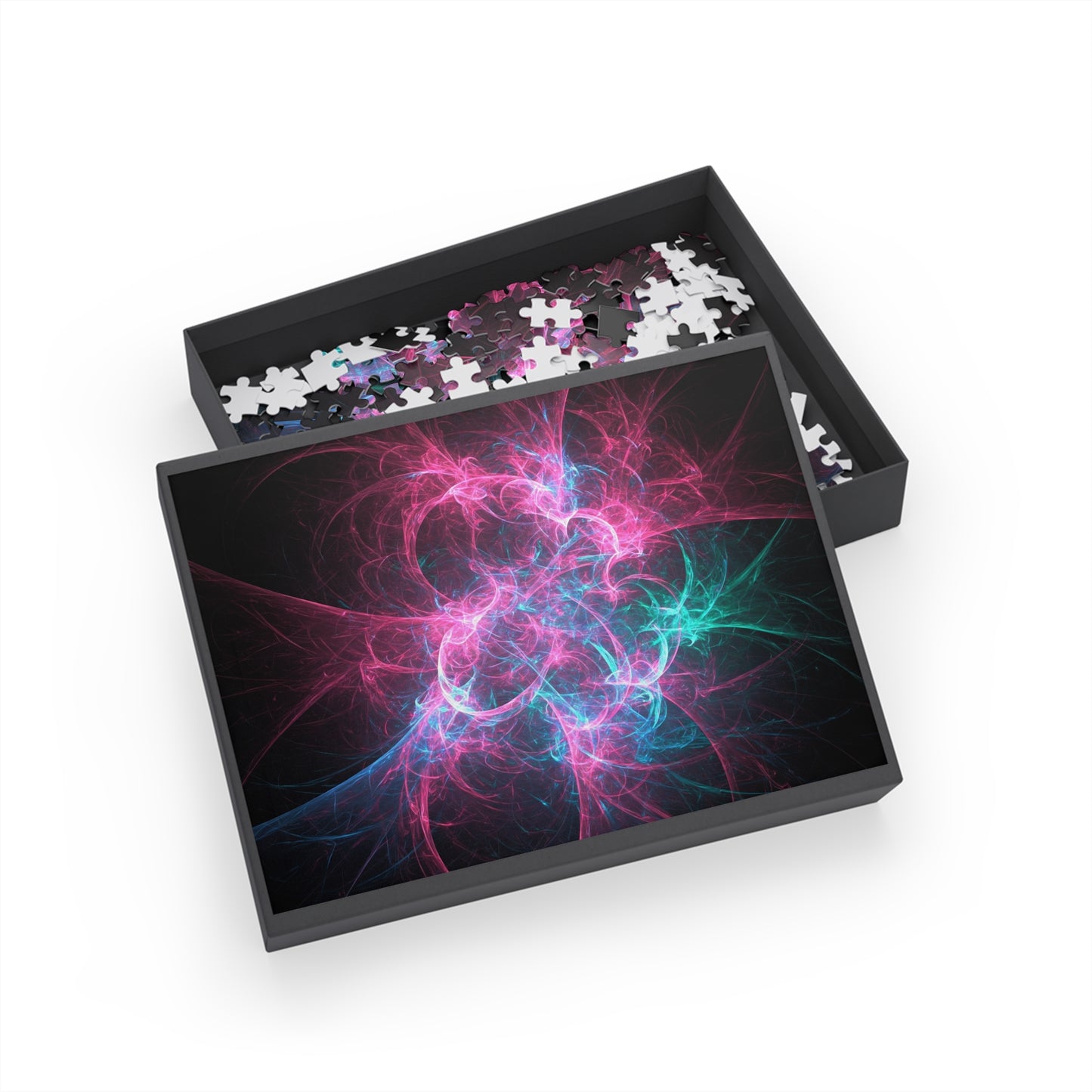 Colorful Abstract Fractal Puzzle (500-Piece) - Relaxing Brain Teaser for All Ages