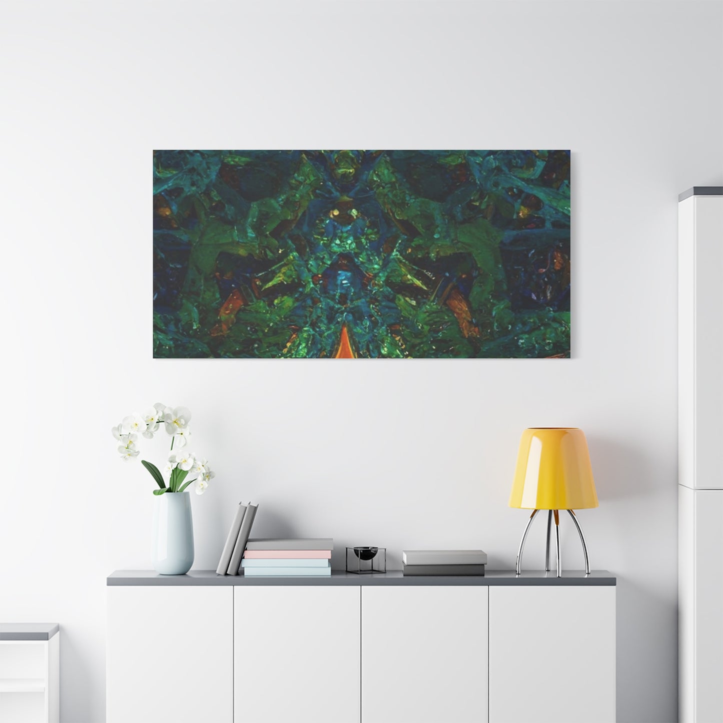 Vibrant Abstract Fractal Art Canvas Print