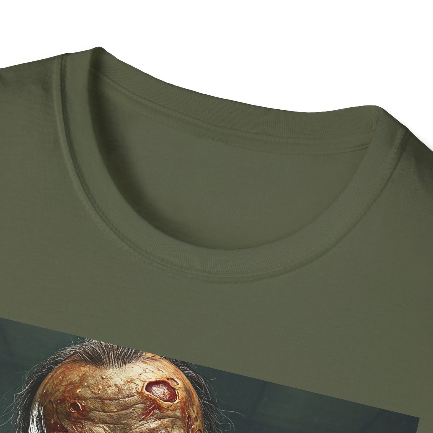 Zombie Businessman Unisex Softstyle T-Shirt | Spooky Halloween Apparel