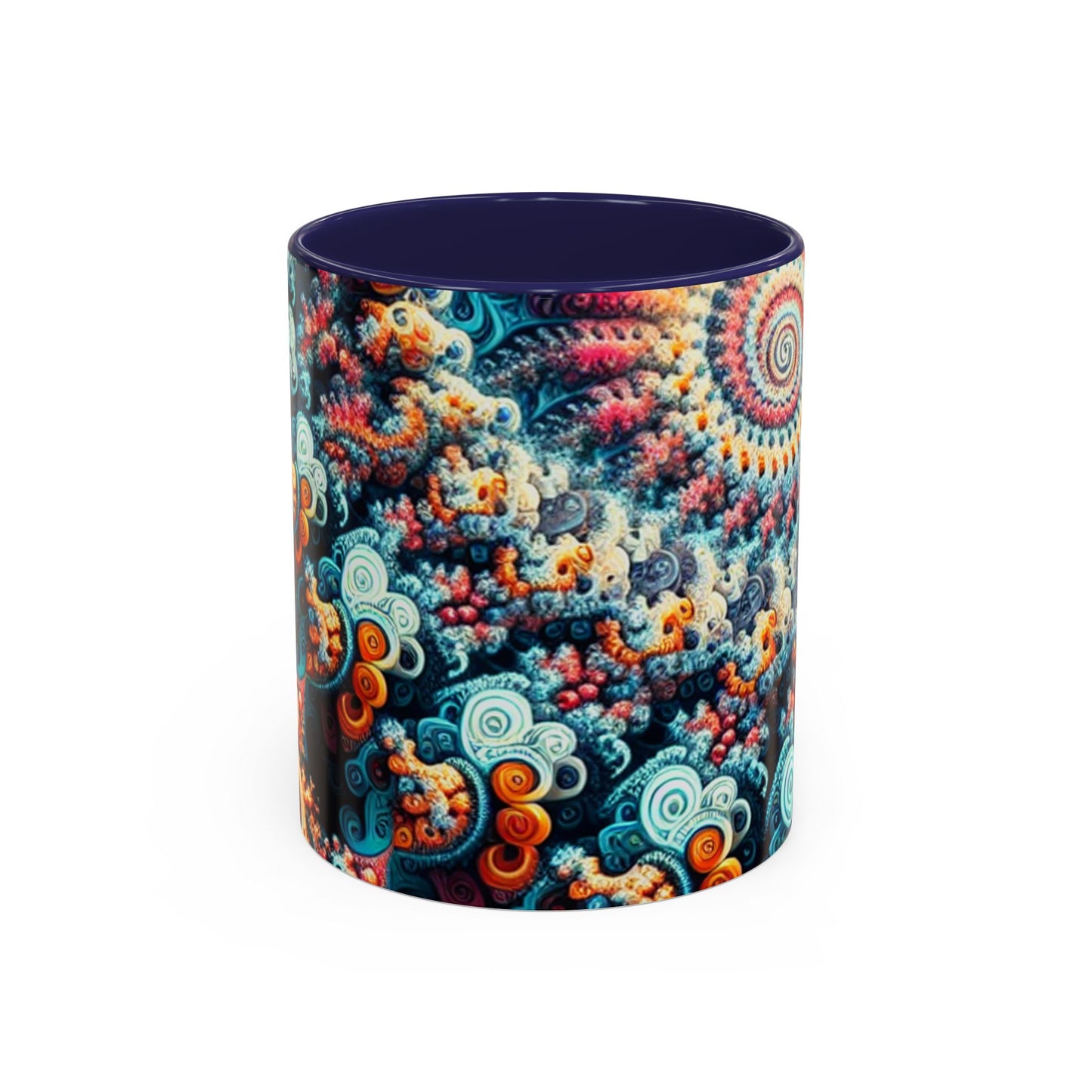 Colorful Fractal Coffee Mug - 11oz & 15oz - Perfect for Art Lovers