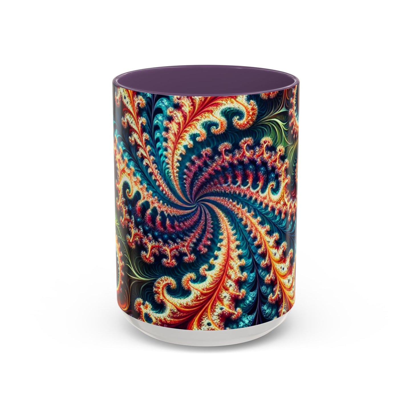 Vibrant Swirl Accent Coffee Mug - 11oz & 15oz