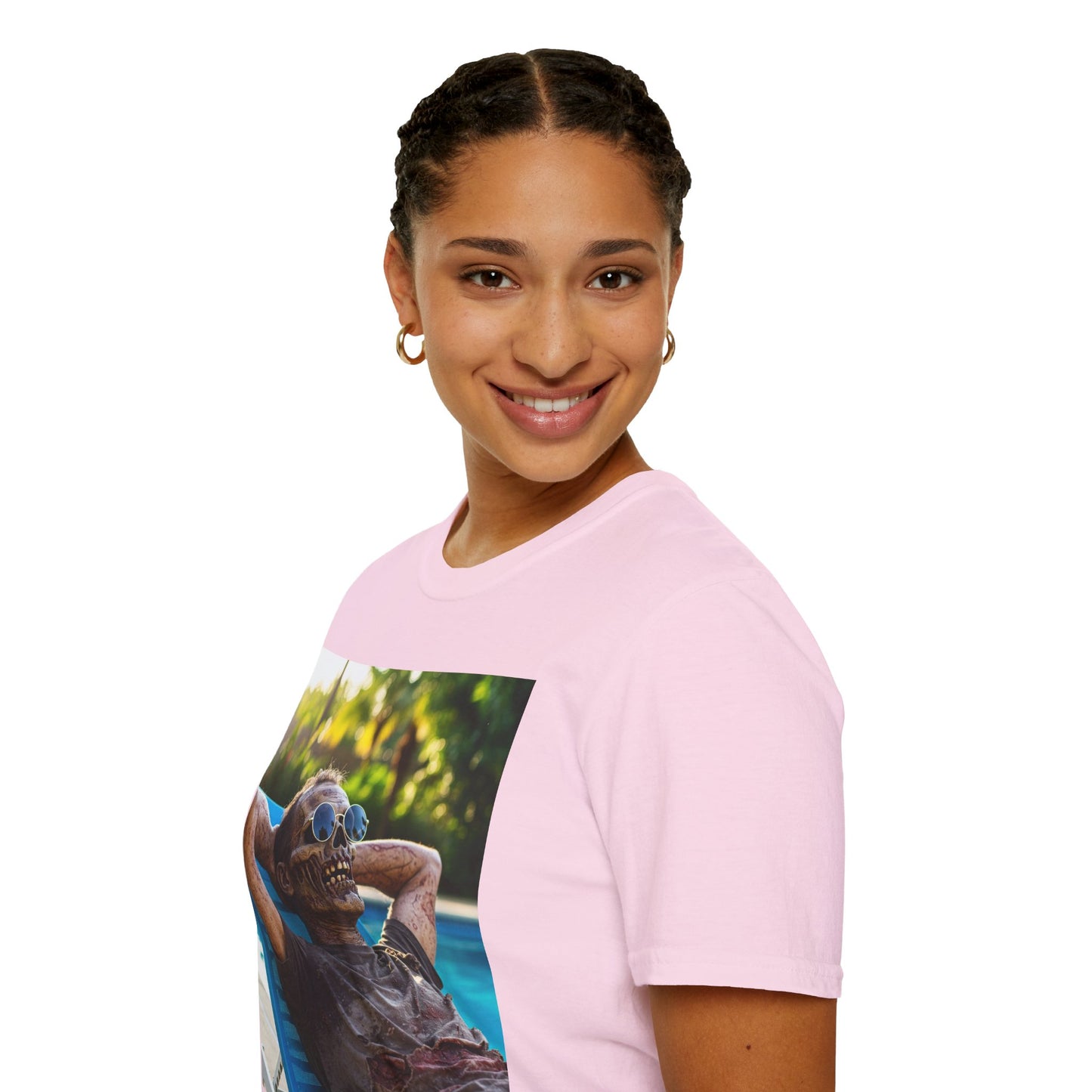 Chillin' Zombie Unisex Softstyle T-Shirt | Halloween Apparel