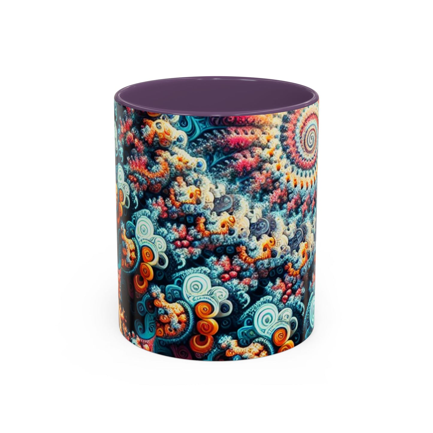 Colorful Fractal Coffee Mug - 11oz & 15oz - Perfect for Art Lovers