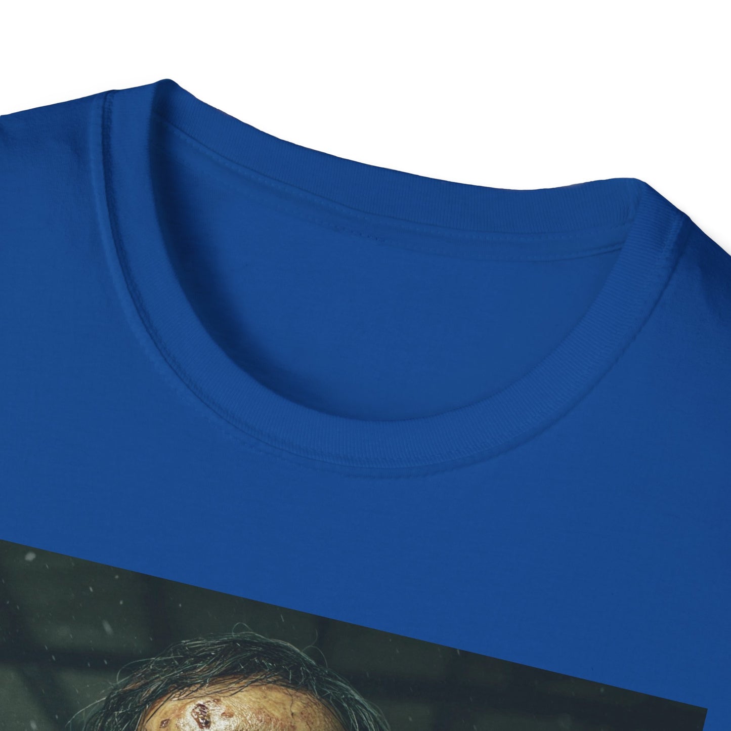 Apocalyptic Portrait Tee, bold, decaying zombie graphic