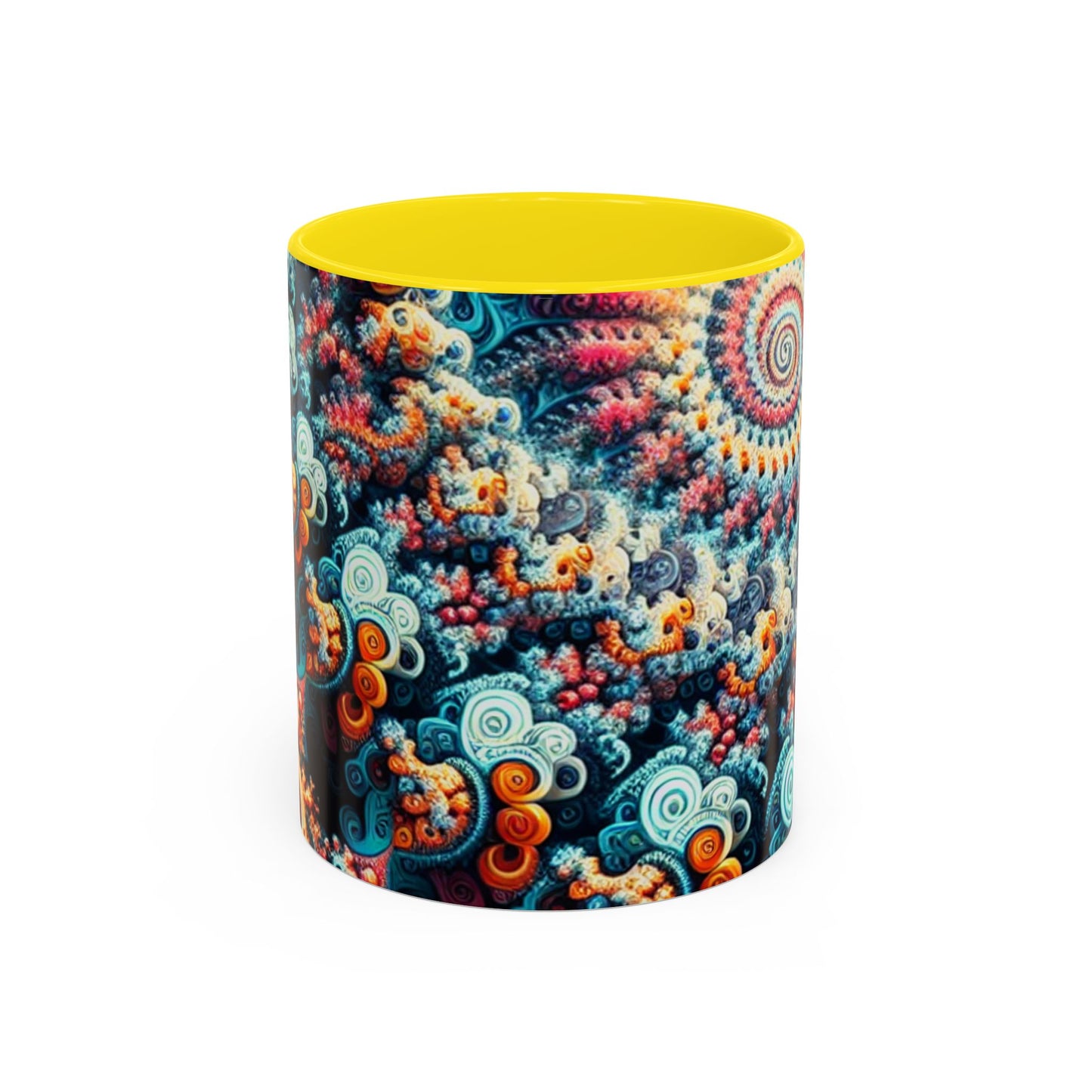 Colorful Fractal Coffee Mug - 11oz & 15oz - Perfect for Art Lovers