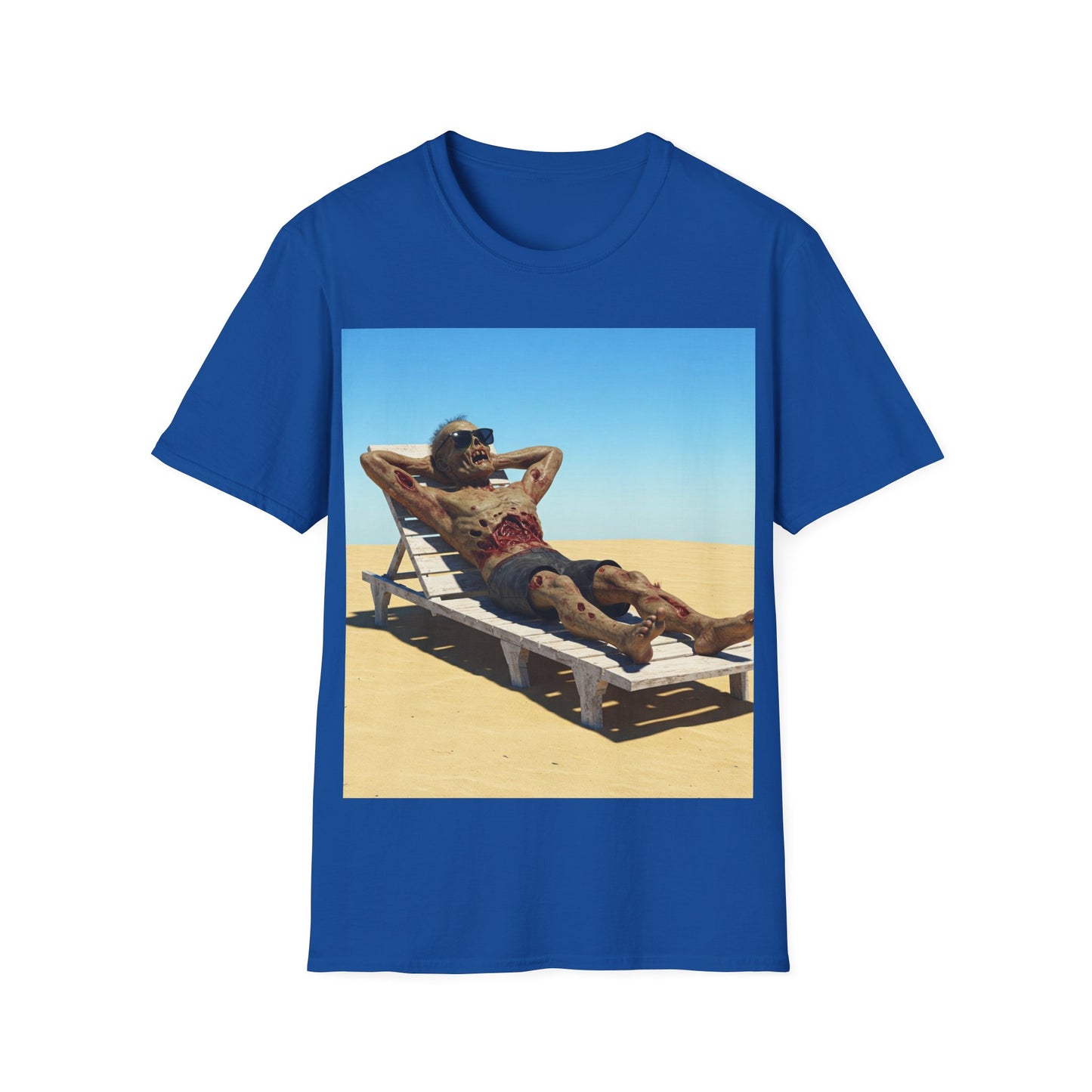 UK - Relaxed Vibes Unisex Softstyle T-Shirt - Beach Chill Design