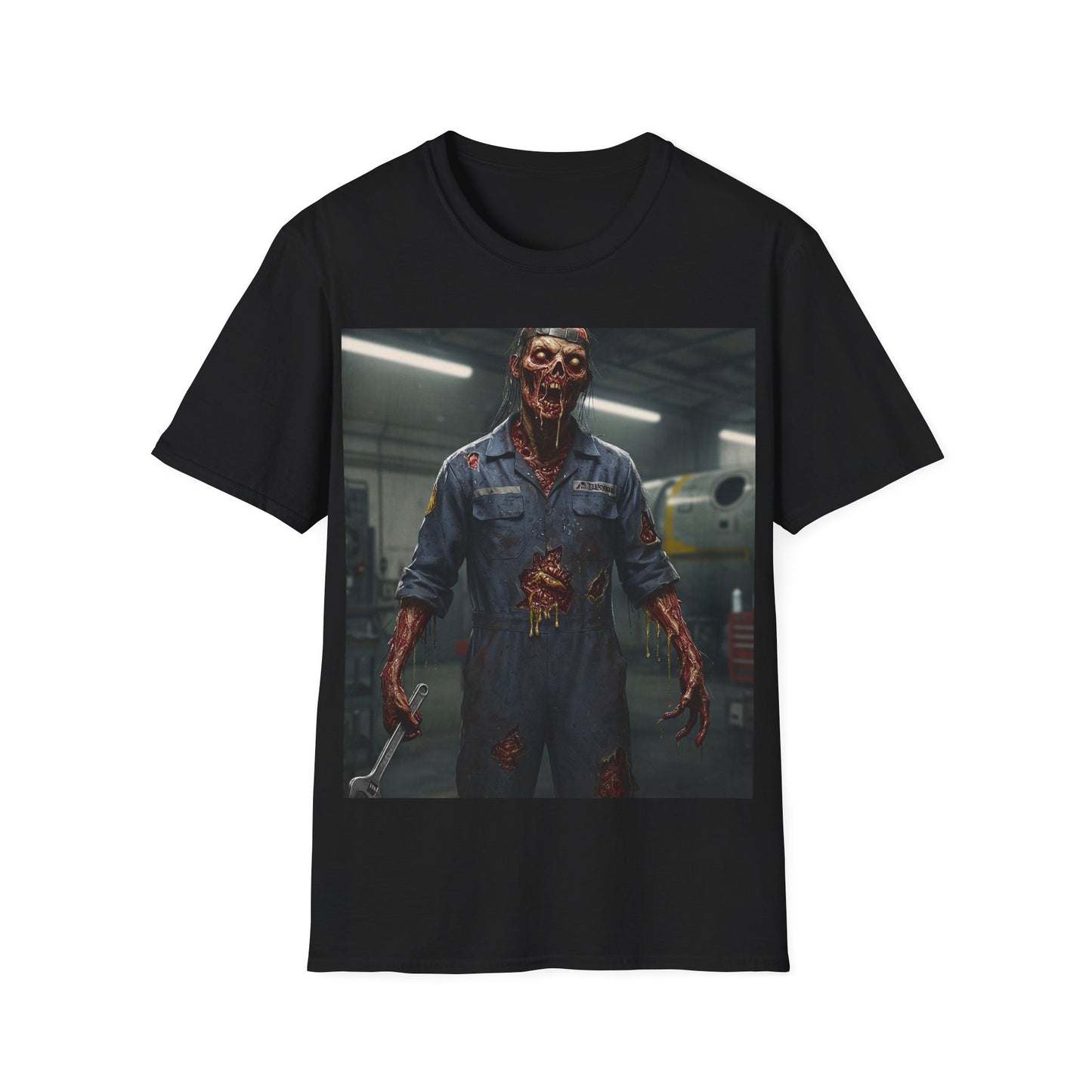 UK - Unisex Softstyle Horror Graphic T-Shirt - Perfect for Halloween and Horror Fans