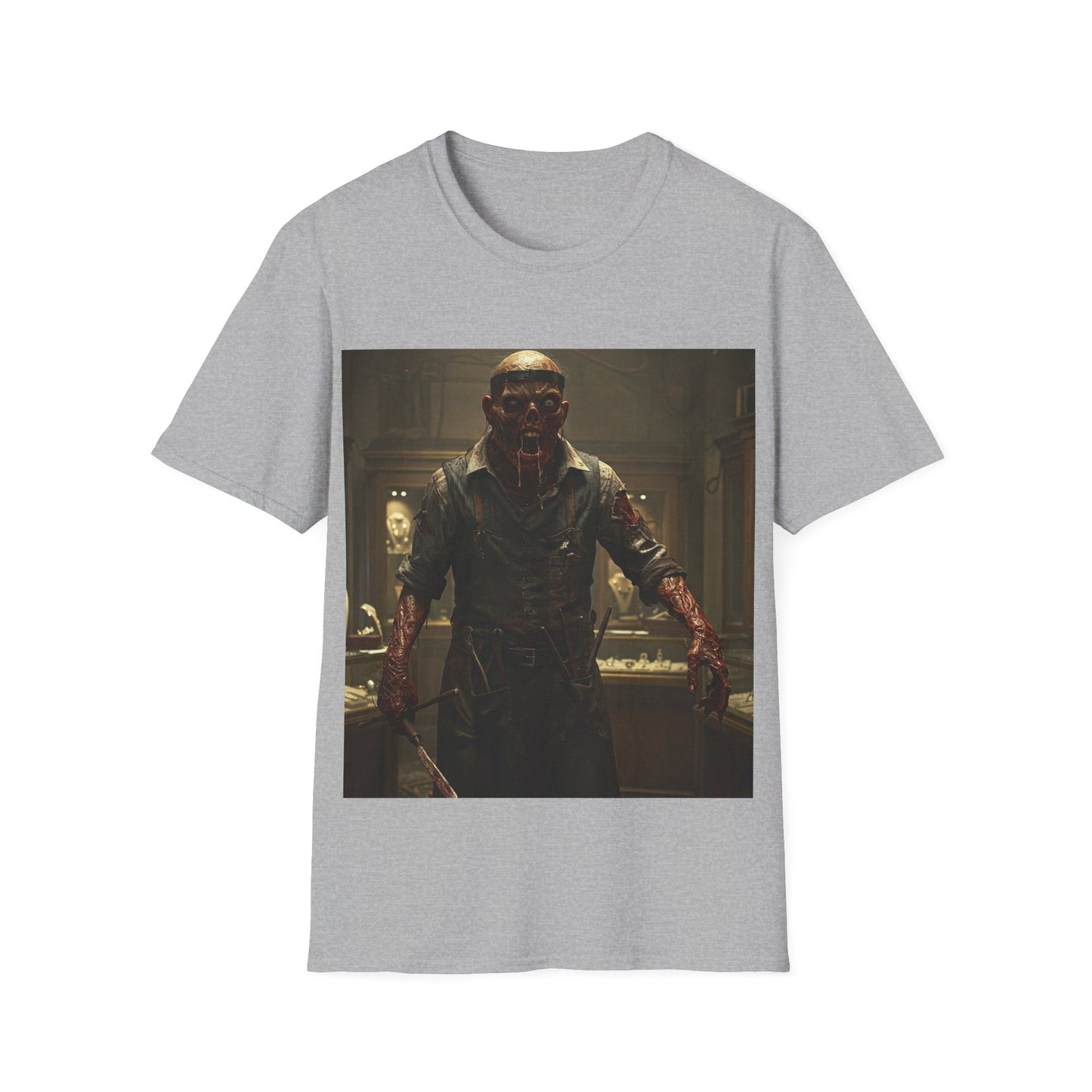 UK - Unisex Horror-Themed Softstyle T-Shirt - Perfect for Halloween and Cosplay