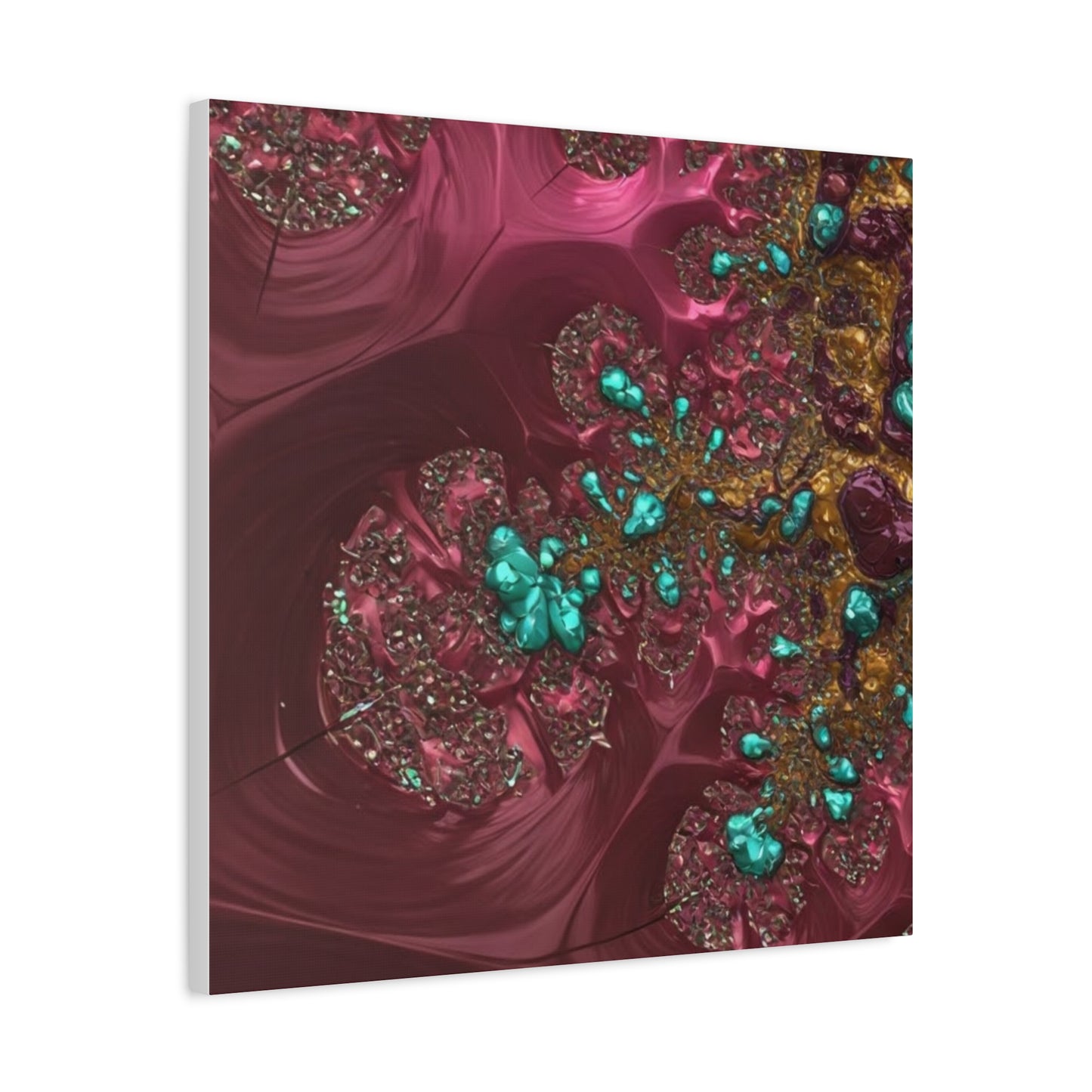 Abstract Art Canvas Print - Vibrant Fractal Design for Home Decor
