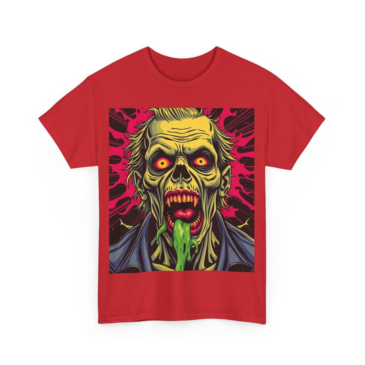 UK - Zombified Horror Unisex Heavy Cotton Tee - Perfect for Halloween, Parties & Casual Wear