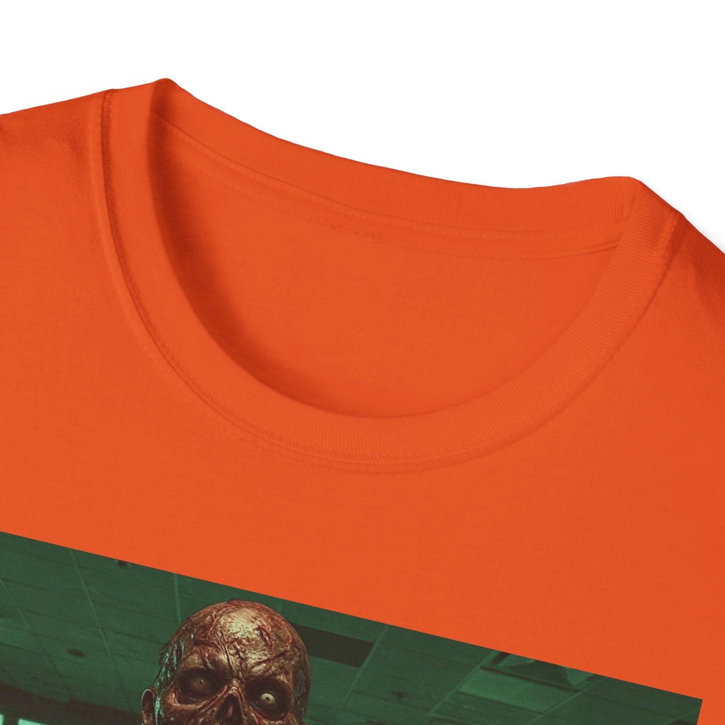 Unisex Softstyle Zombie Graphic Tee - Perfect for Halloween and Horror Fans