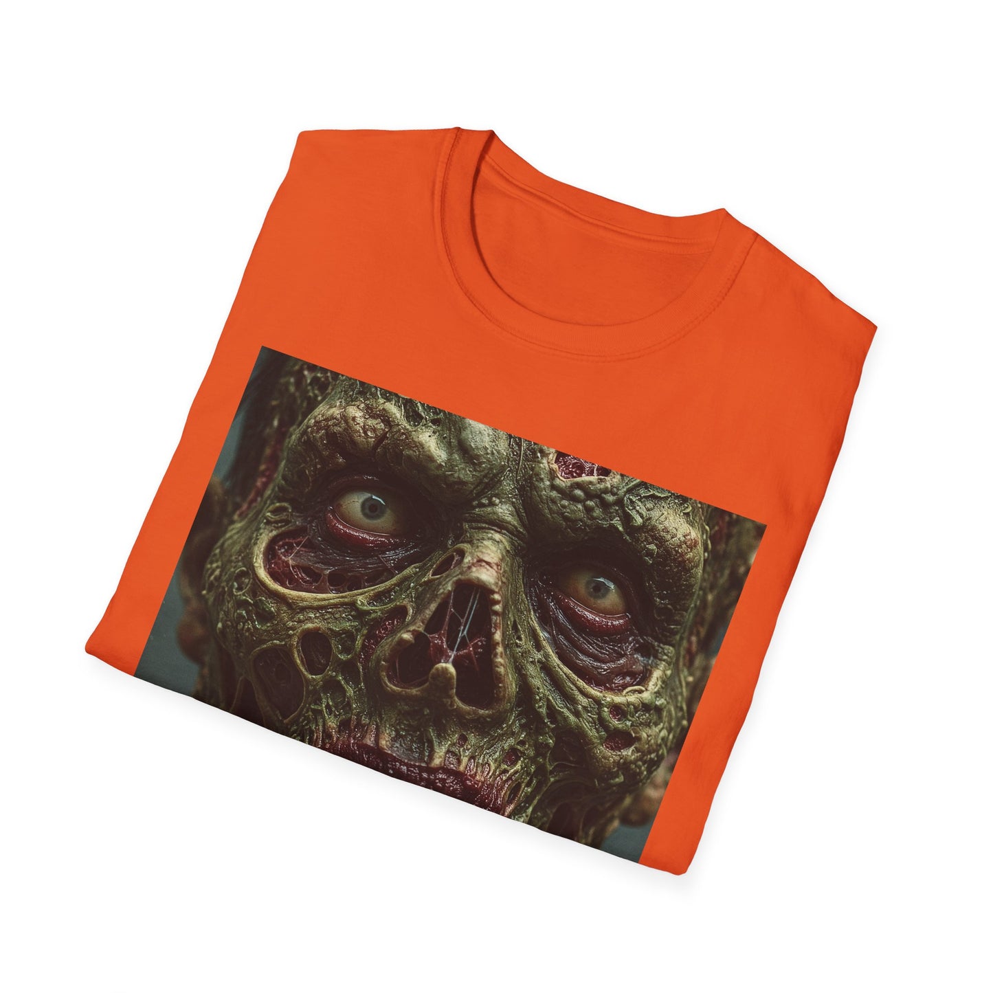 Apocalyptic Portrait Tee, bold, decaying zombie graphic