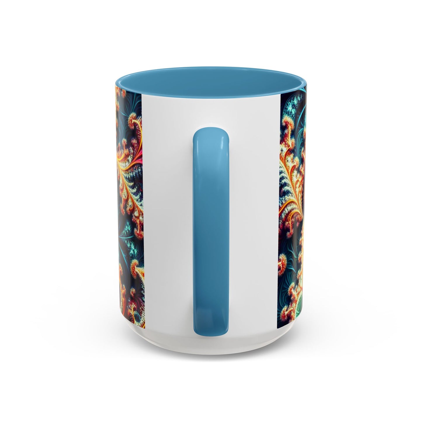 Vibrant Swirl Accent Coffee Mug - 11oz & 15oz