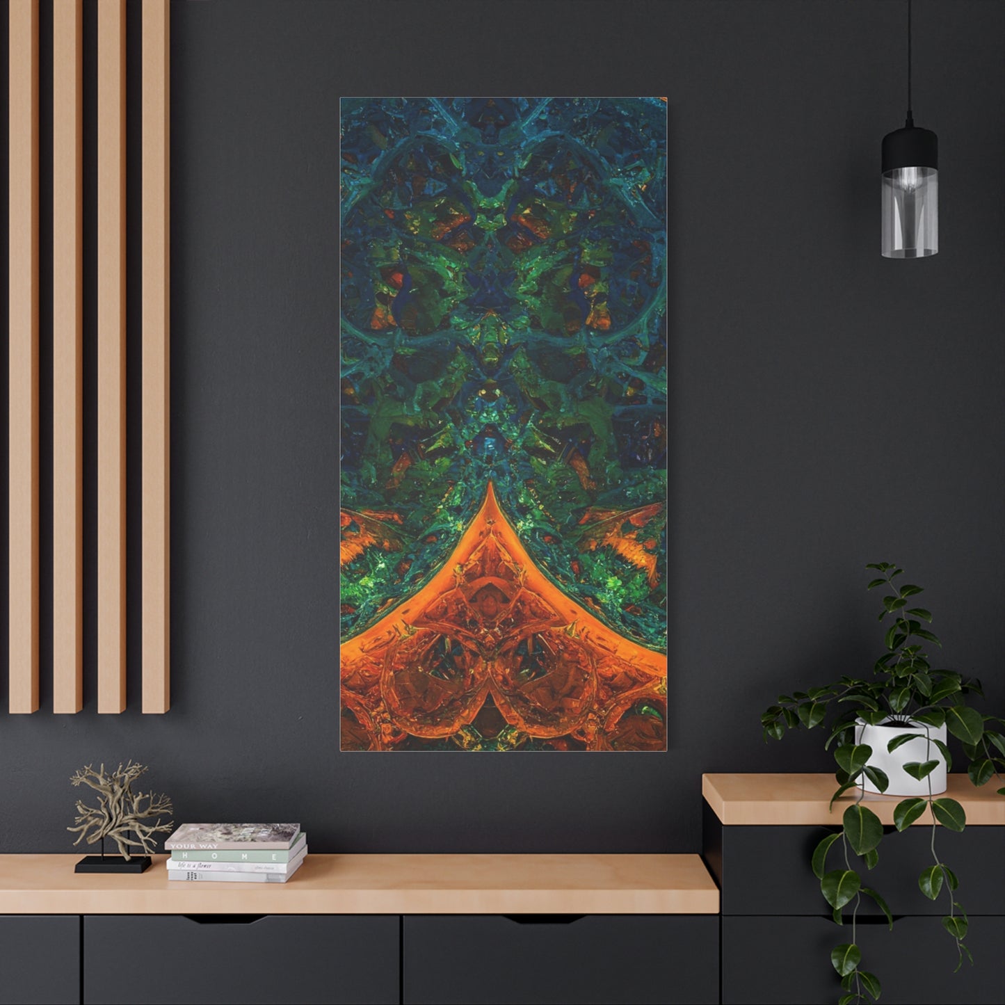 Vibrant Abstract Fractal Art Canvas Print