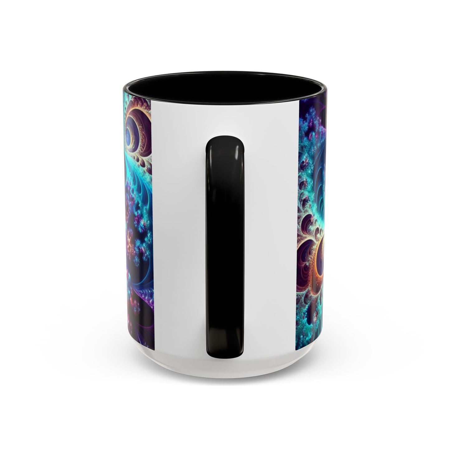 Colorful Spiral Accent Coffee Mug - 11 & 15oz