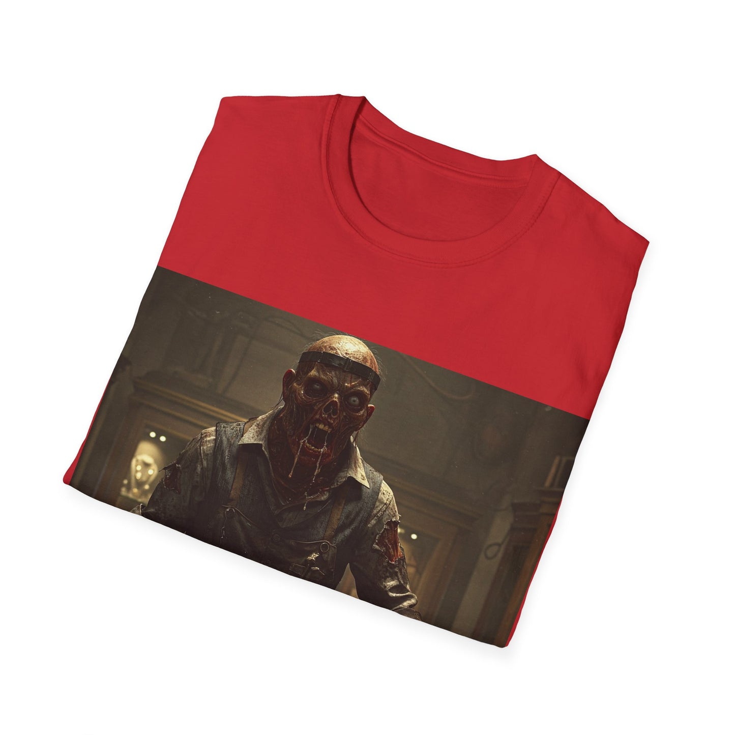 UK - Unisex Horror-Themed Softstyle T-Shirt - Perfect for Halloween and Cosplay