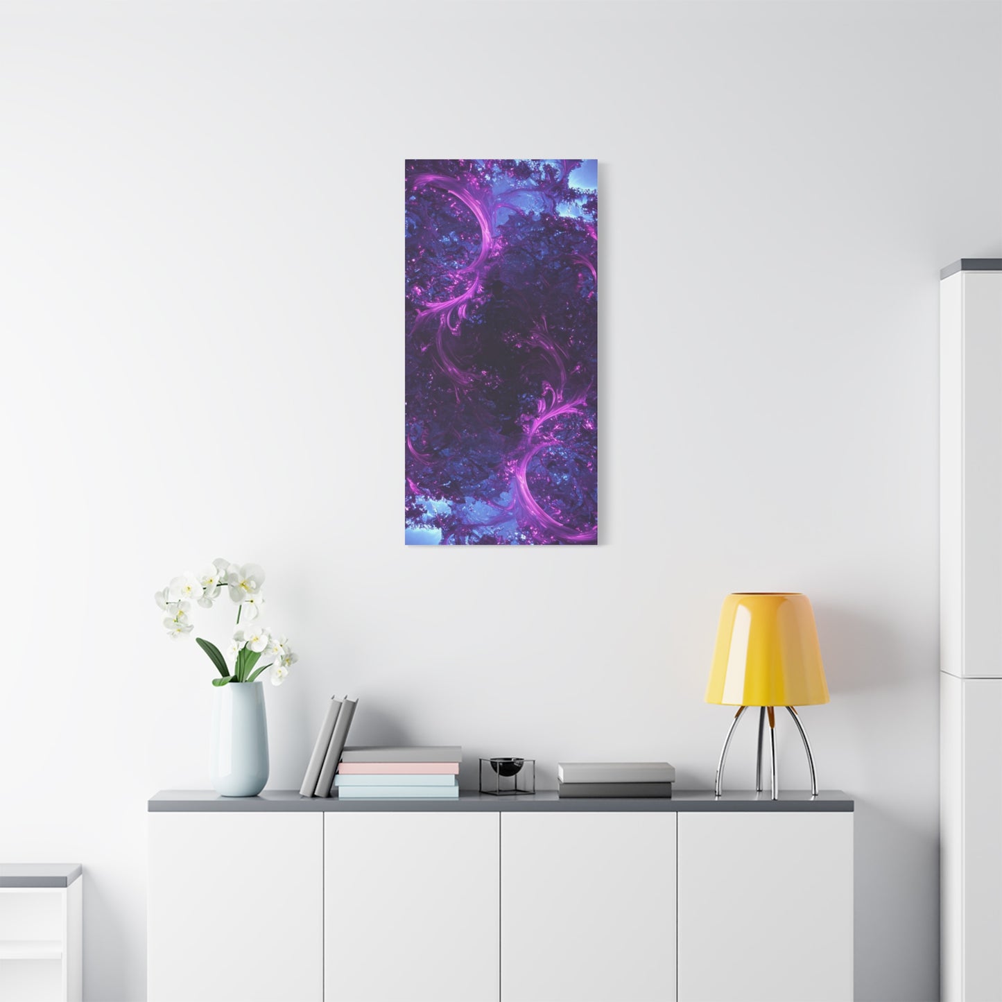 Abstract Purple Fractal Canvas Print - Artistic Wall Décor