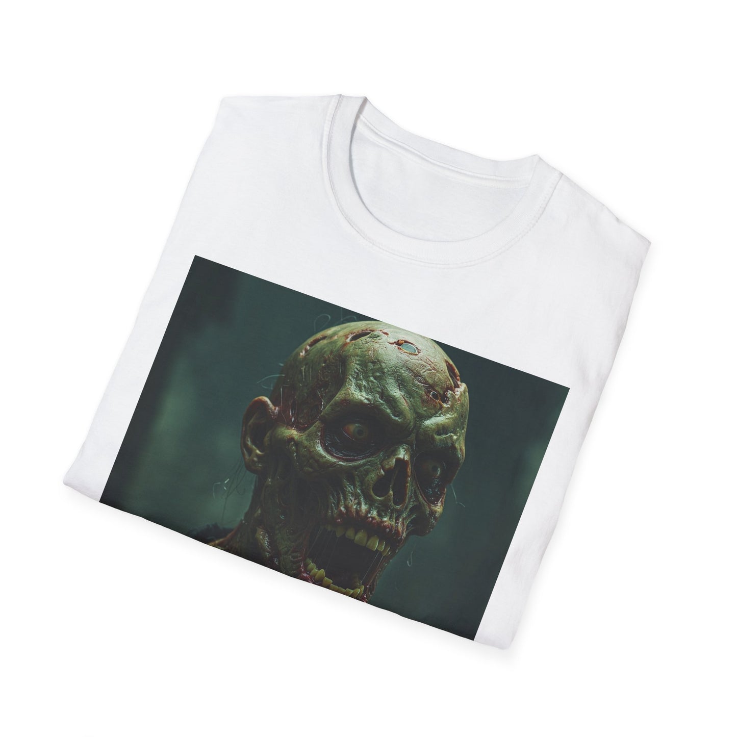 Chilling Skull Apocalyptic Portrait Tee, bold, decaying zombie graphic