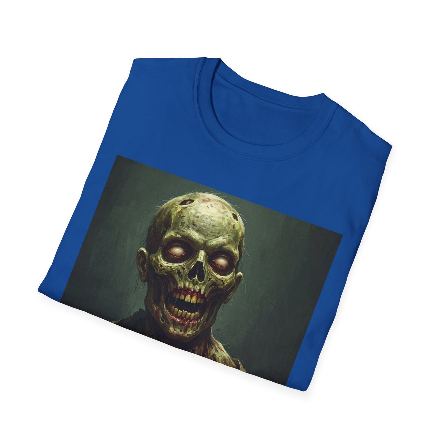 Apocalyptic Portrait Tee, bold, decaying zombie graphic