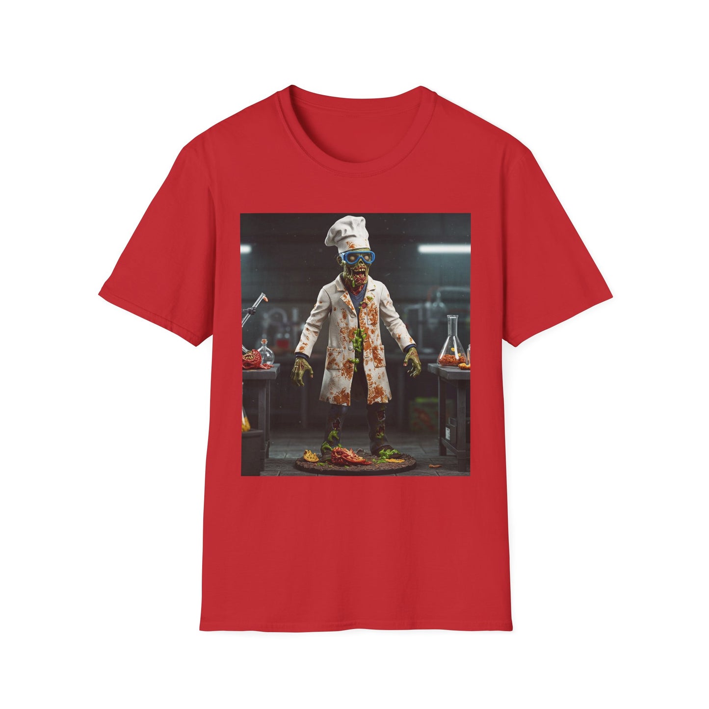 Zombie Chef Unisex Softstyle T-Shirt - Fun Halloween Casualwear