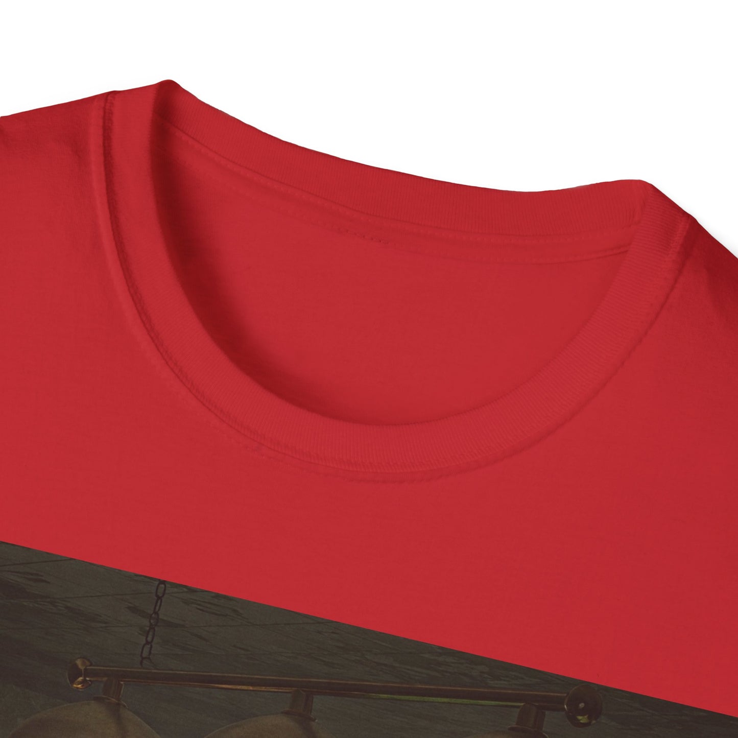 UK - Vintage Billiards Unisex Softstyle T-Shirt - Pool Table Design