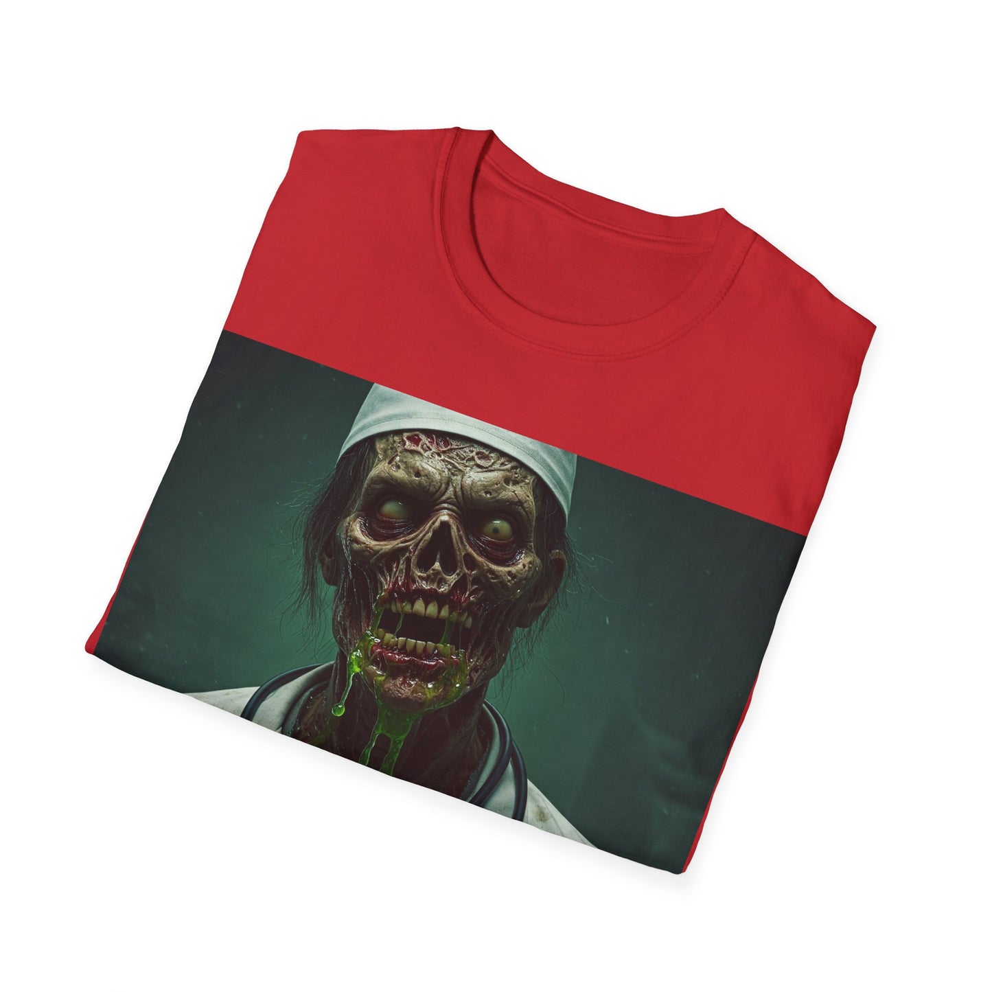 UK - Zombie Doctor Unisex Softstyle T-Shirt - Perfect for Halloween and Horror Fans