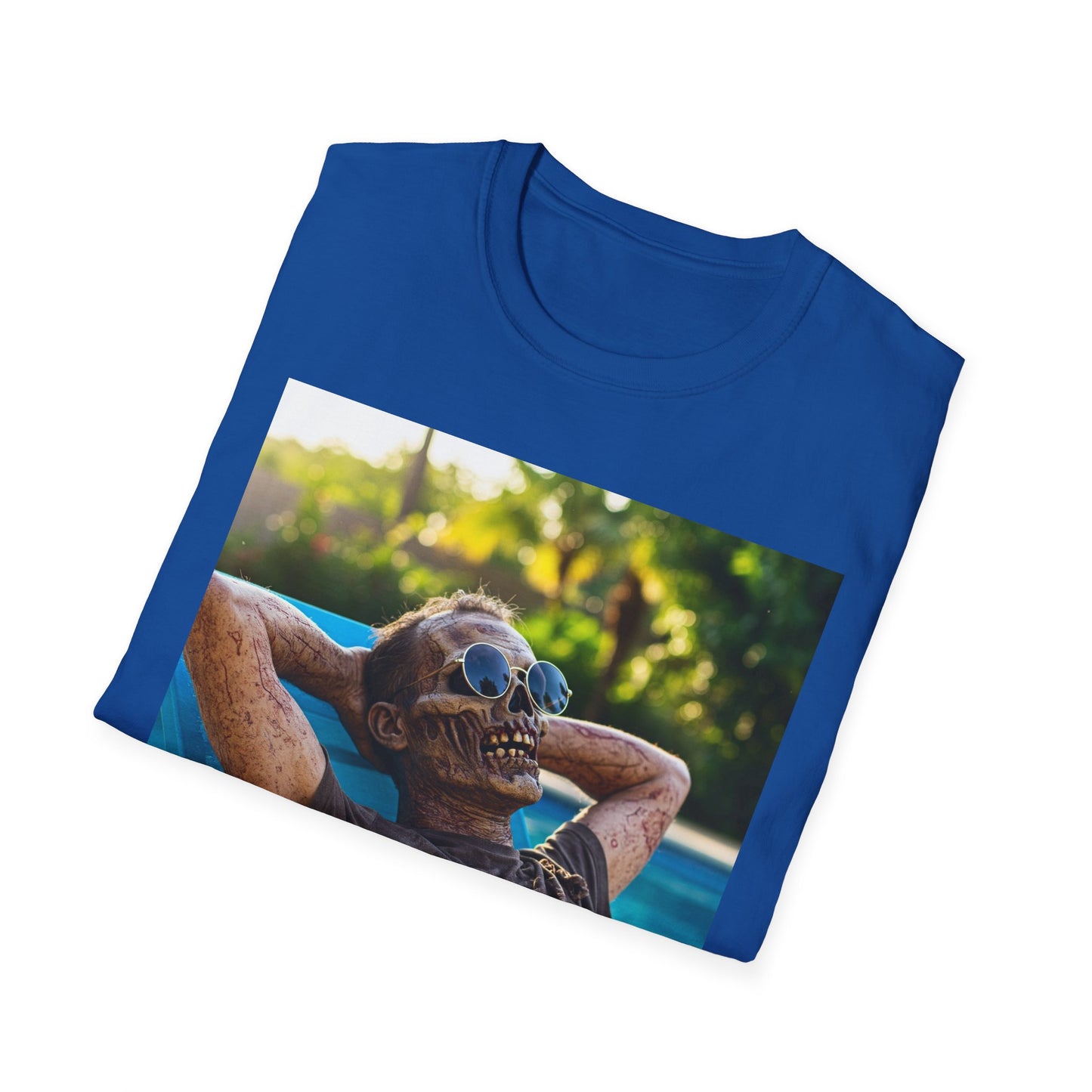 Chillin' Zombie Unisex Softstyle T-Shirt | Halloween Apparel