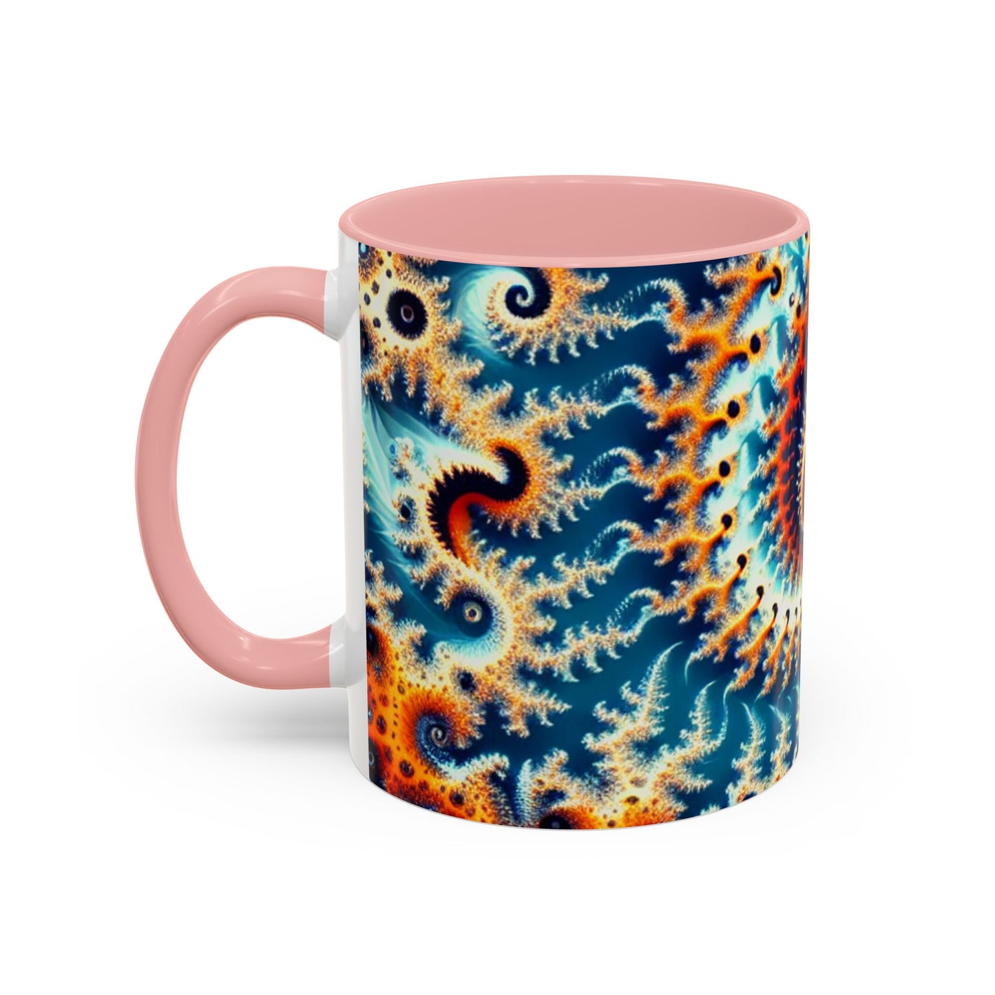 Vibrant Spiral Design Coffee Mug - 11/15oz Ceramic Accent Cup for Art Lovers