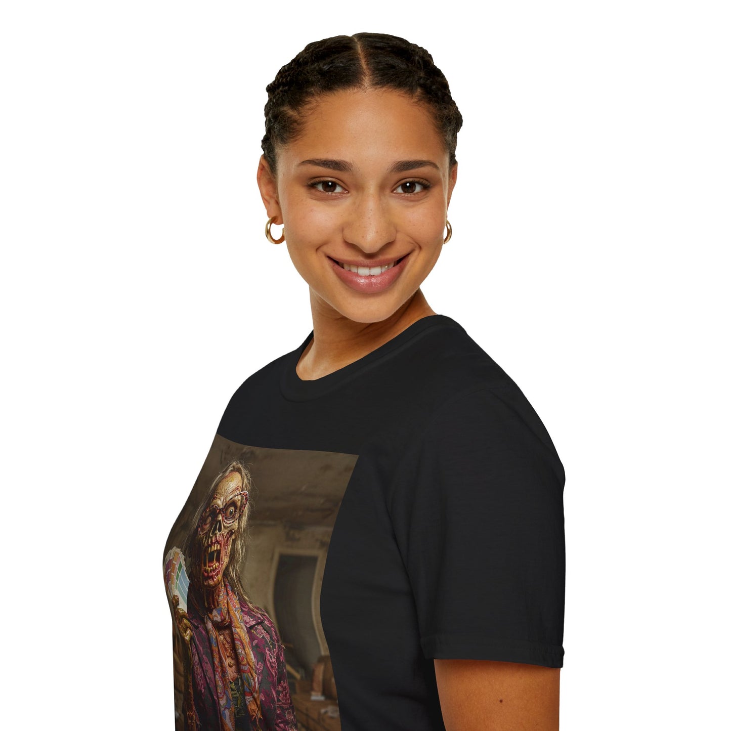 Unisex Softstyle T-Shirt – Retro Skeleton Poker Night Tee