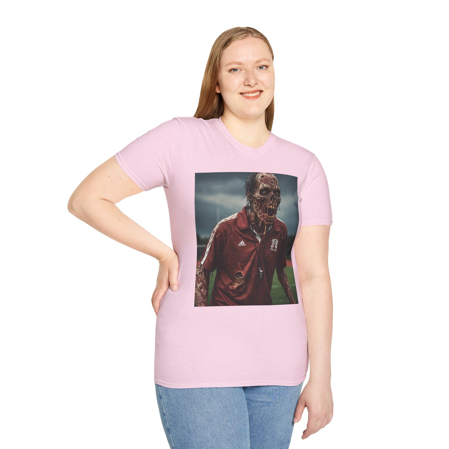Zombie Horror Unisex Softstyle T-Shirt - Perfect for Halloween and Casual Wear