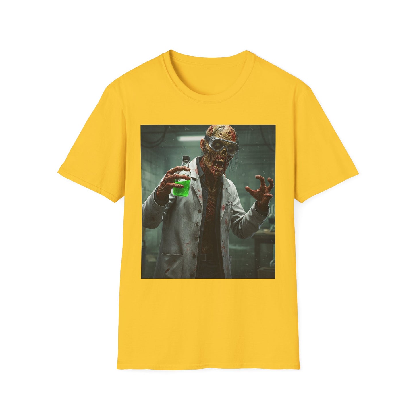 Creepy Scientist Unisex Softstyle T-Shirt | Halloween Horror Tee