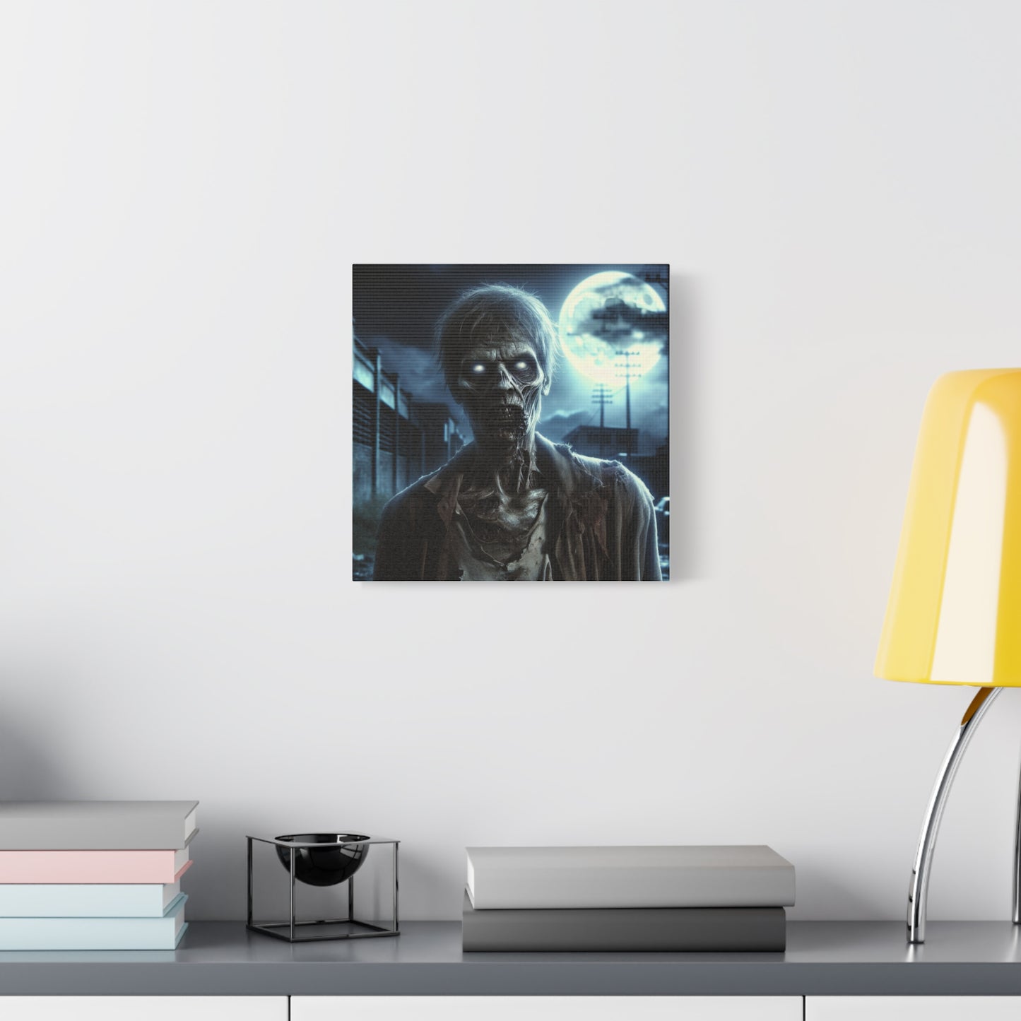 Zombie Wall Art Canvas - Spooky Home Decor