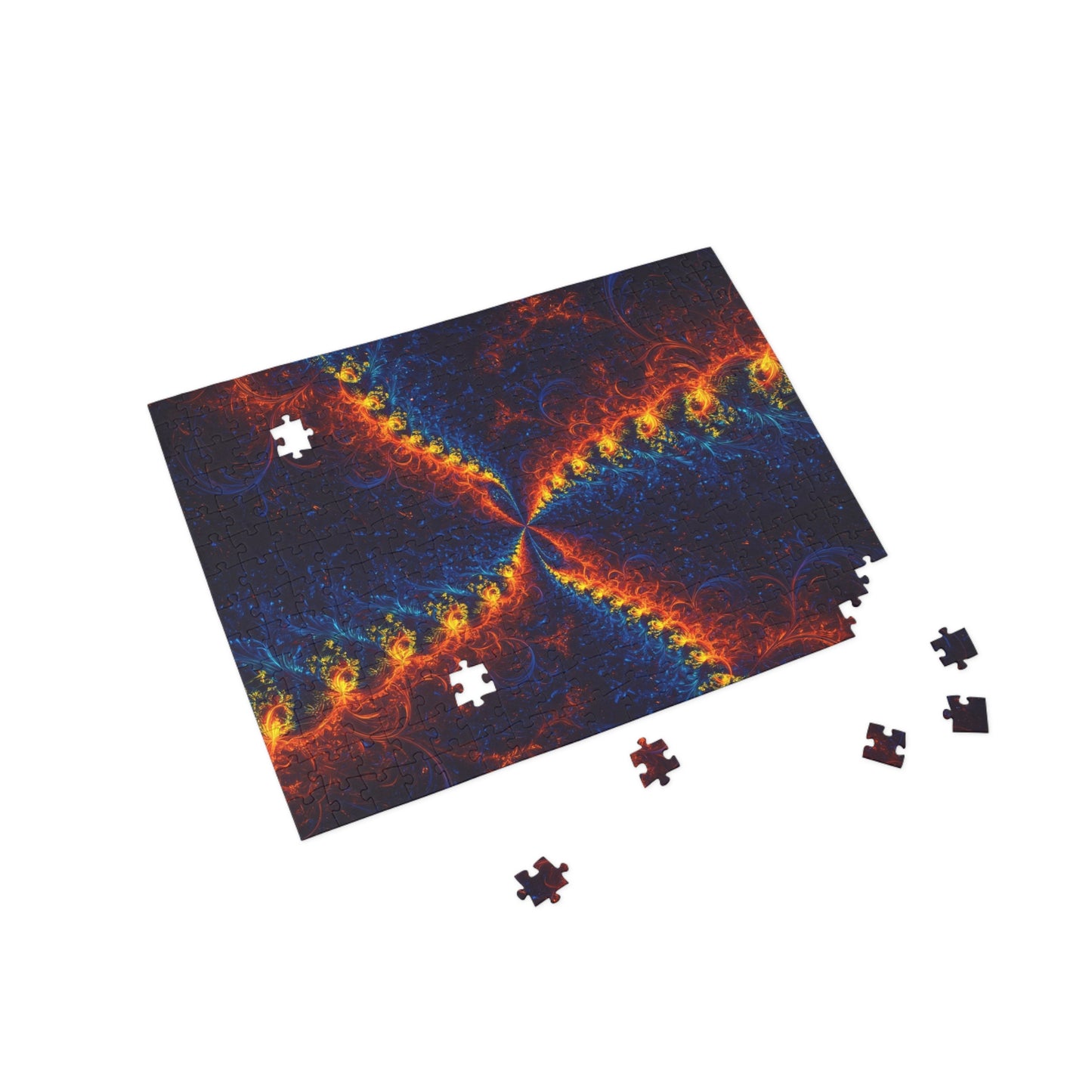 Vibrant Fractal Puzzle - 96, 252, 500, 1000-Piece Options - Perfect for Family Game Night and Gift Giving
