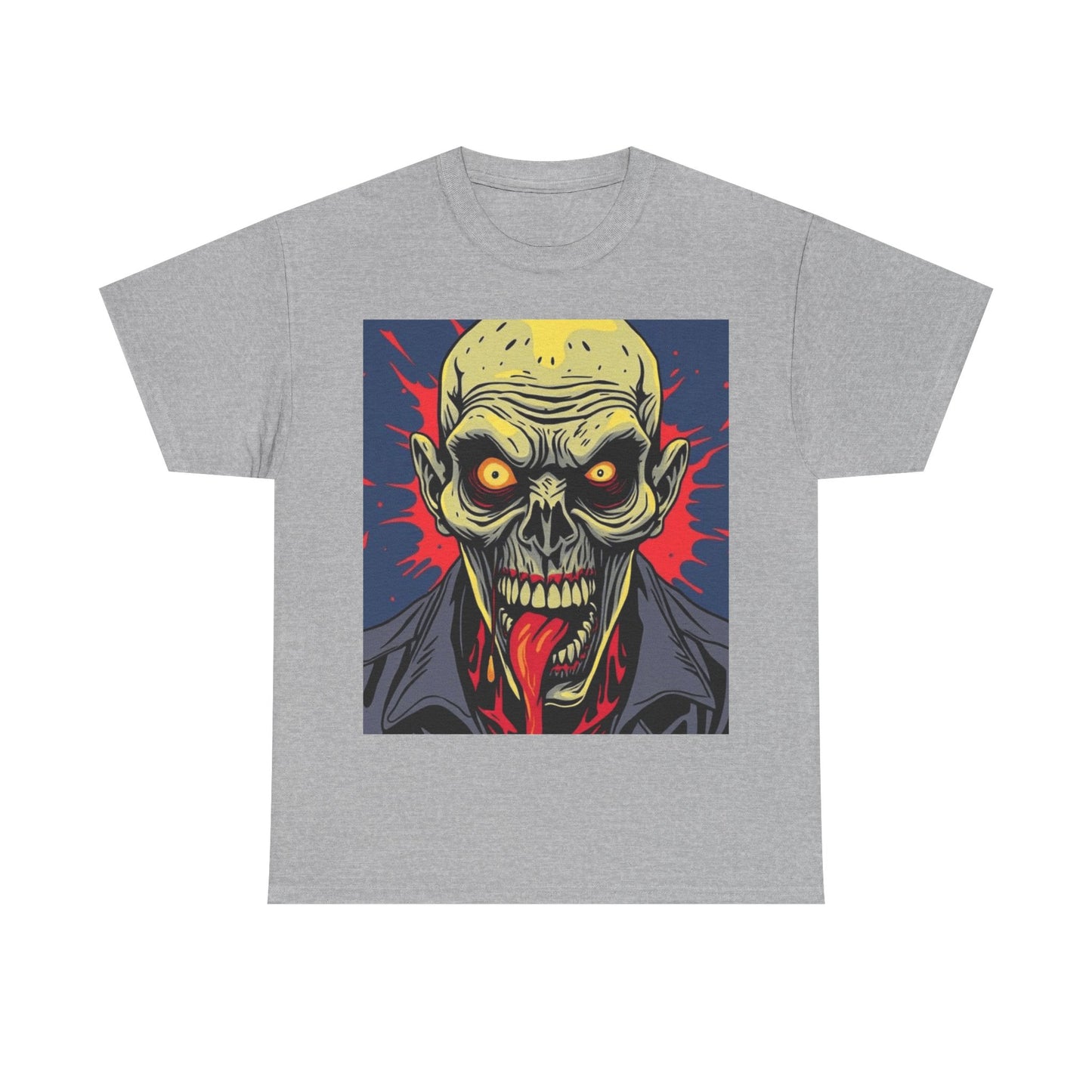 UK - Zombie Graphic Tee - Unisex Heavy Cotton T-Shirt for Horror Fans