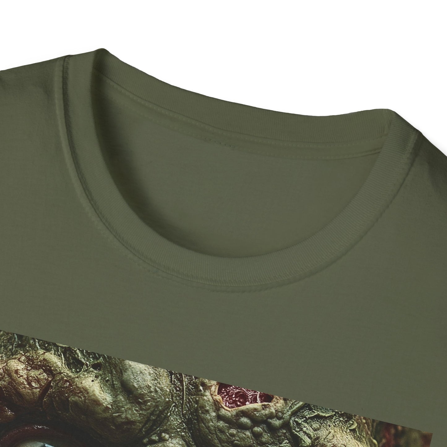 Apocalyptic Portrait Tee, bold, decaying zombie graphic