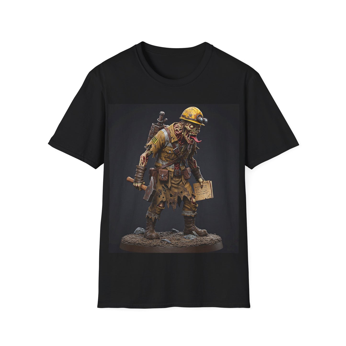 UK - Vintage Mining Themed Unisex Softstyle T-Shirt - Perfect for Adventure Lovers