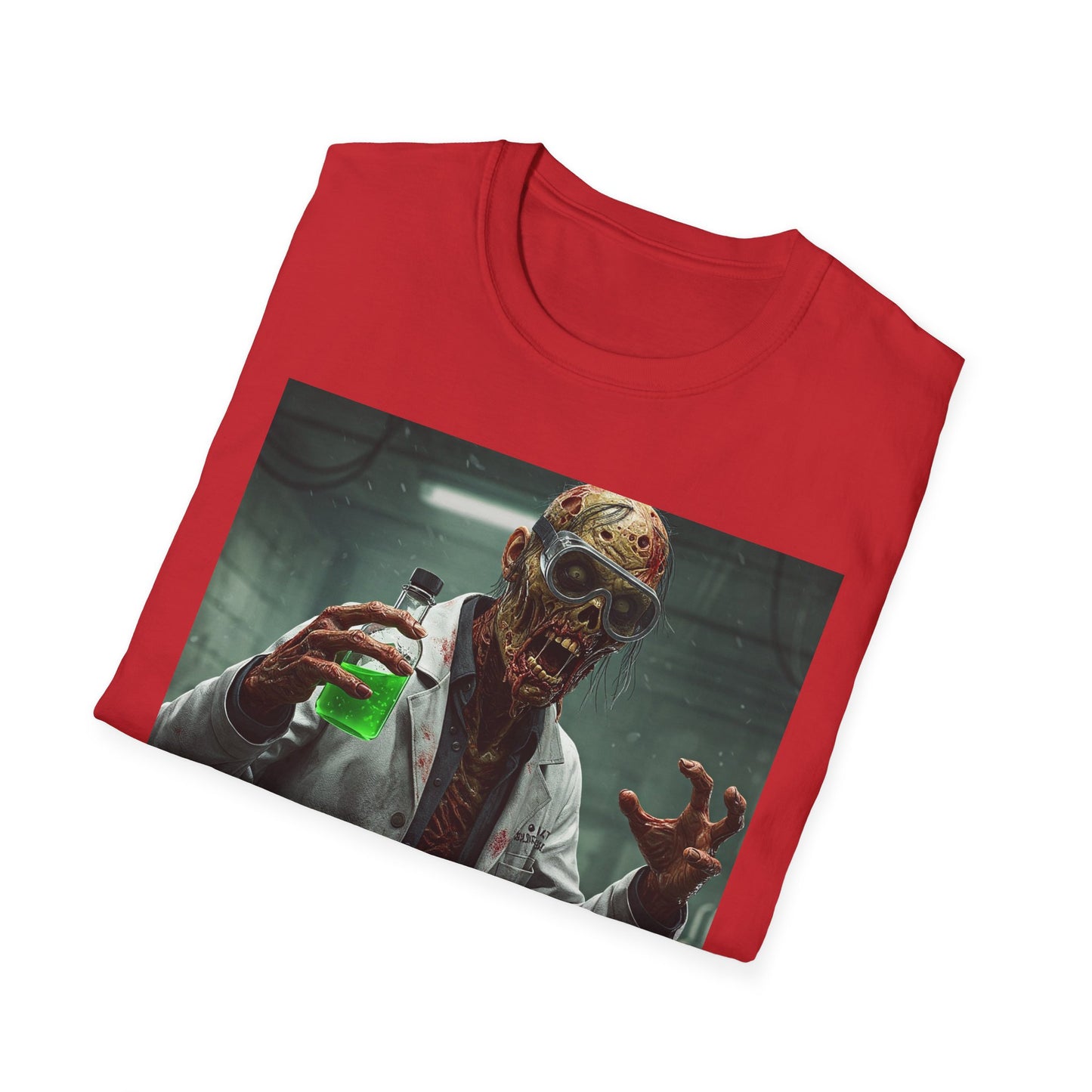 Creepy Scientist Unisex Softstyle T-Shirt | Halloween Horror Tee