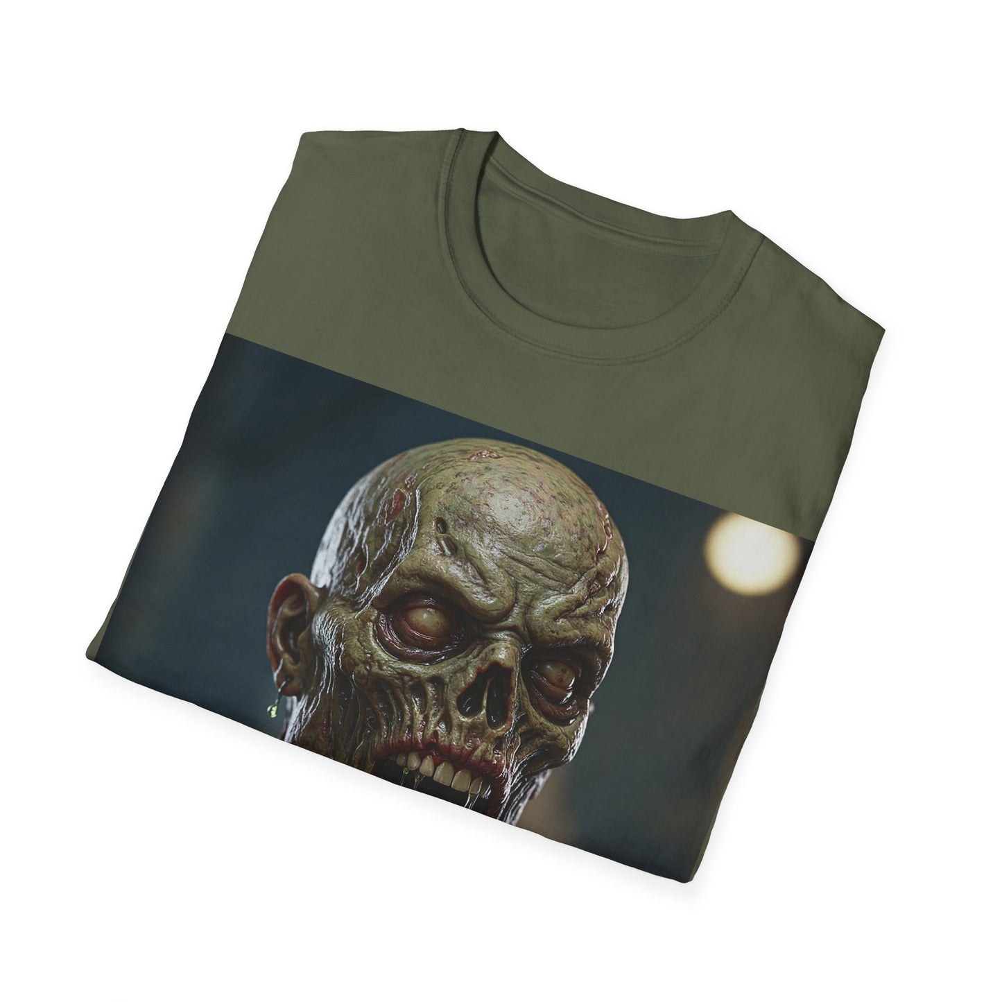 UK - Unisex Softstyle Zombie Graphic Tee - Perfect for Halloween and Horror Fans