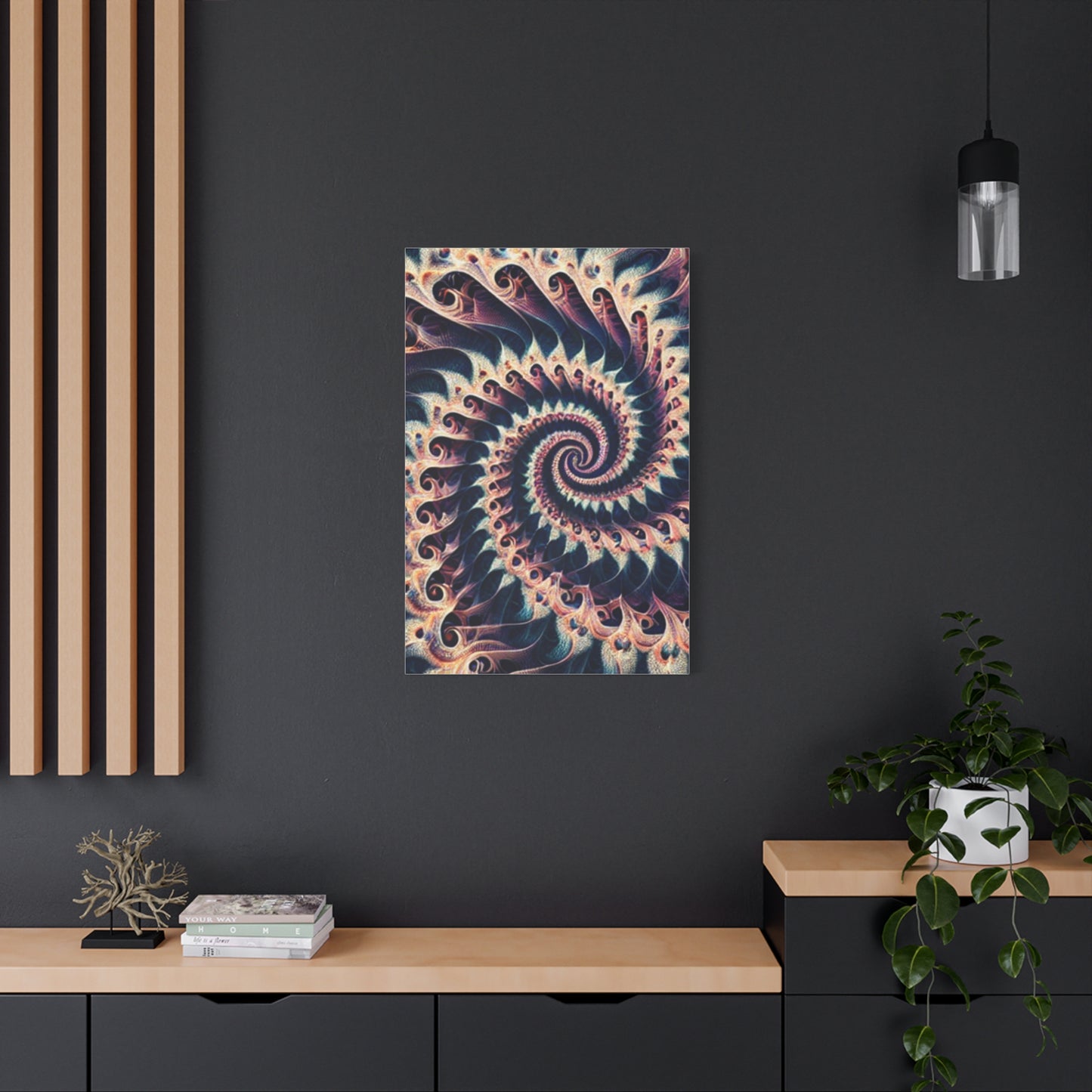 Abstract Spiral Art Canvas Print - Modern Home Decor for Art Lovers