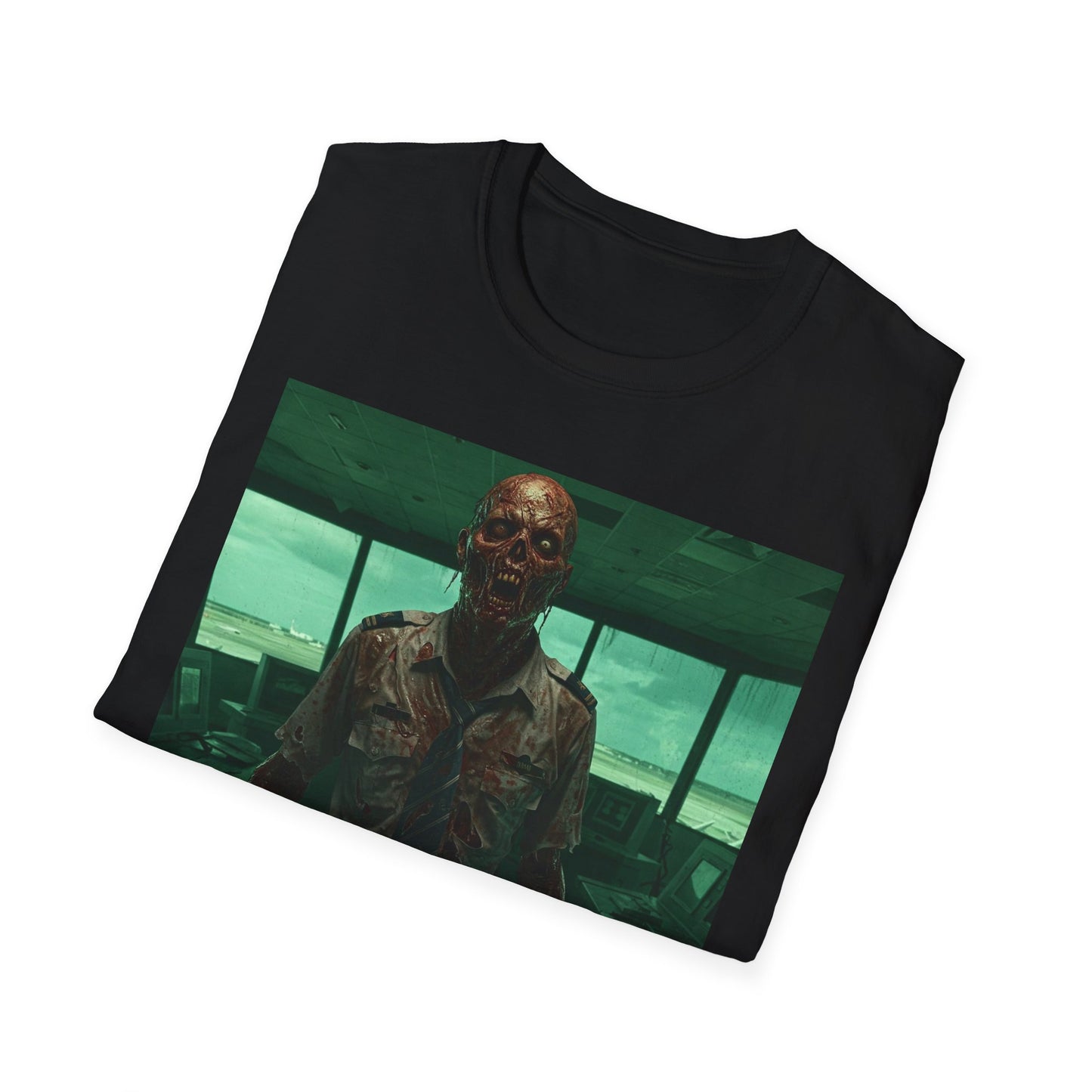 Unisex Softstyle Zombie Graphic Tee - Perfect for Halloween and Horror Fans