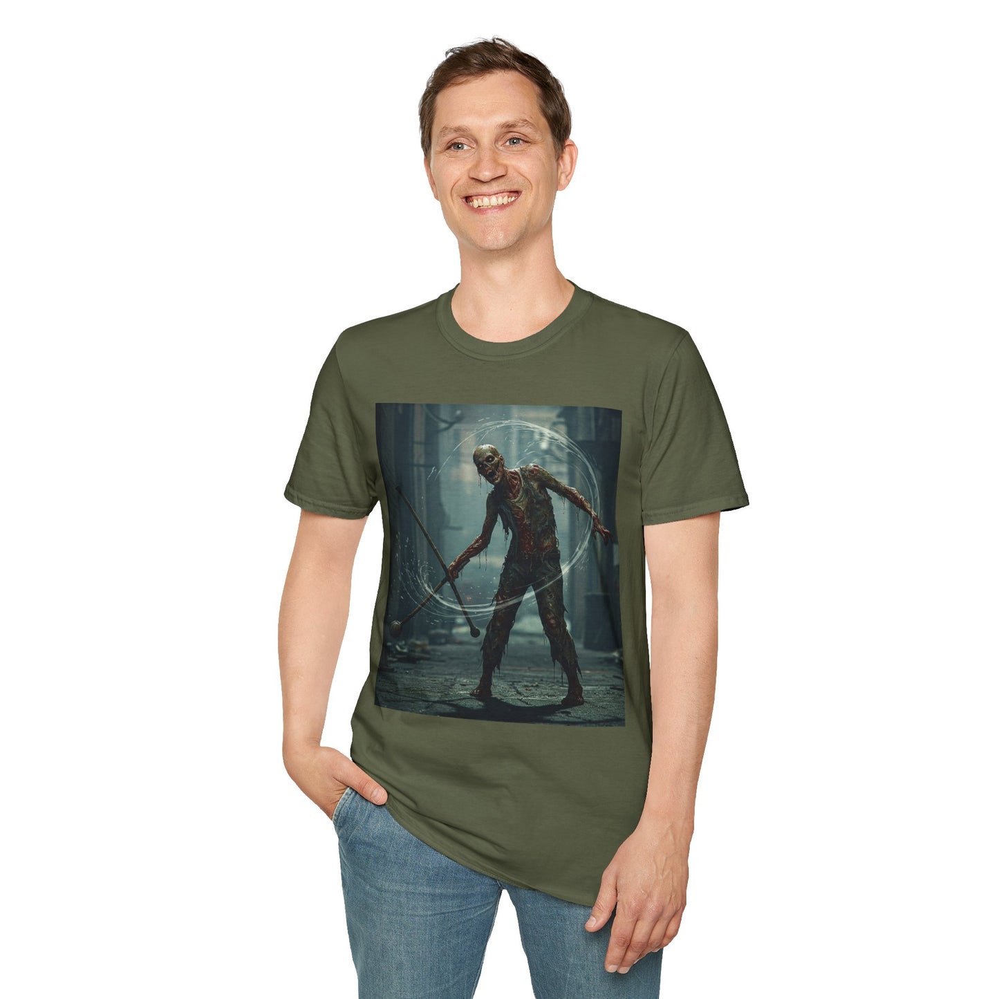 Unisex Softstyle Horror Graphic T-Shirt - Spooky Monster Design