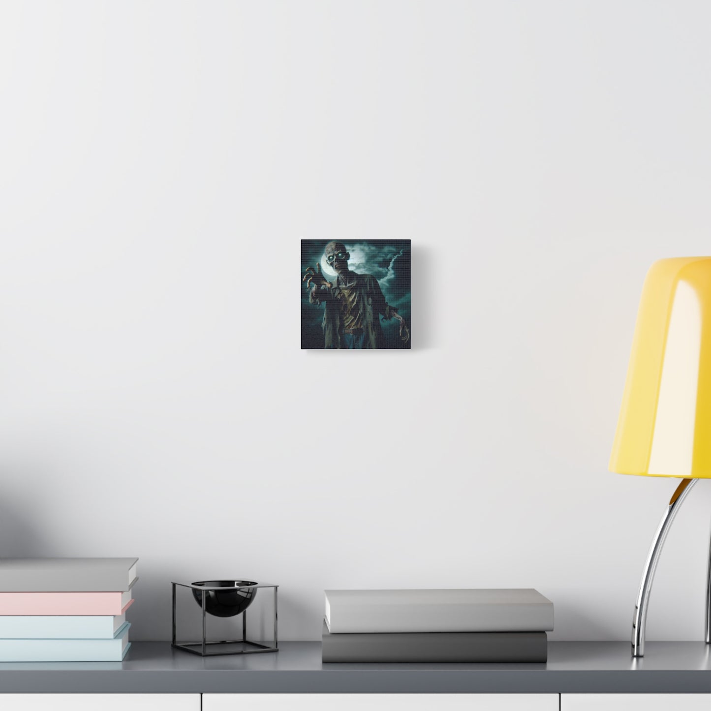 Zombie Art Matte Canvas Wall Decor - Spooky Halloween Home Decoration