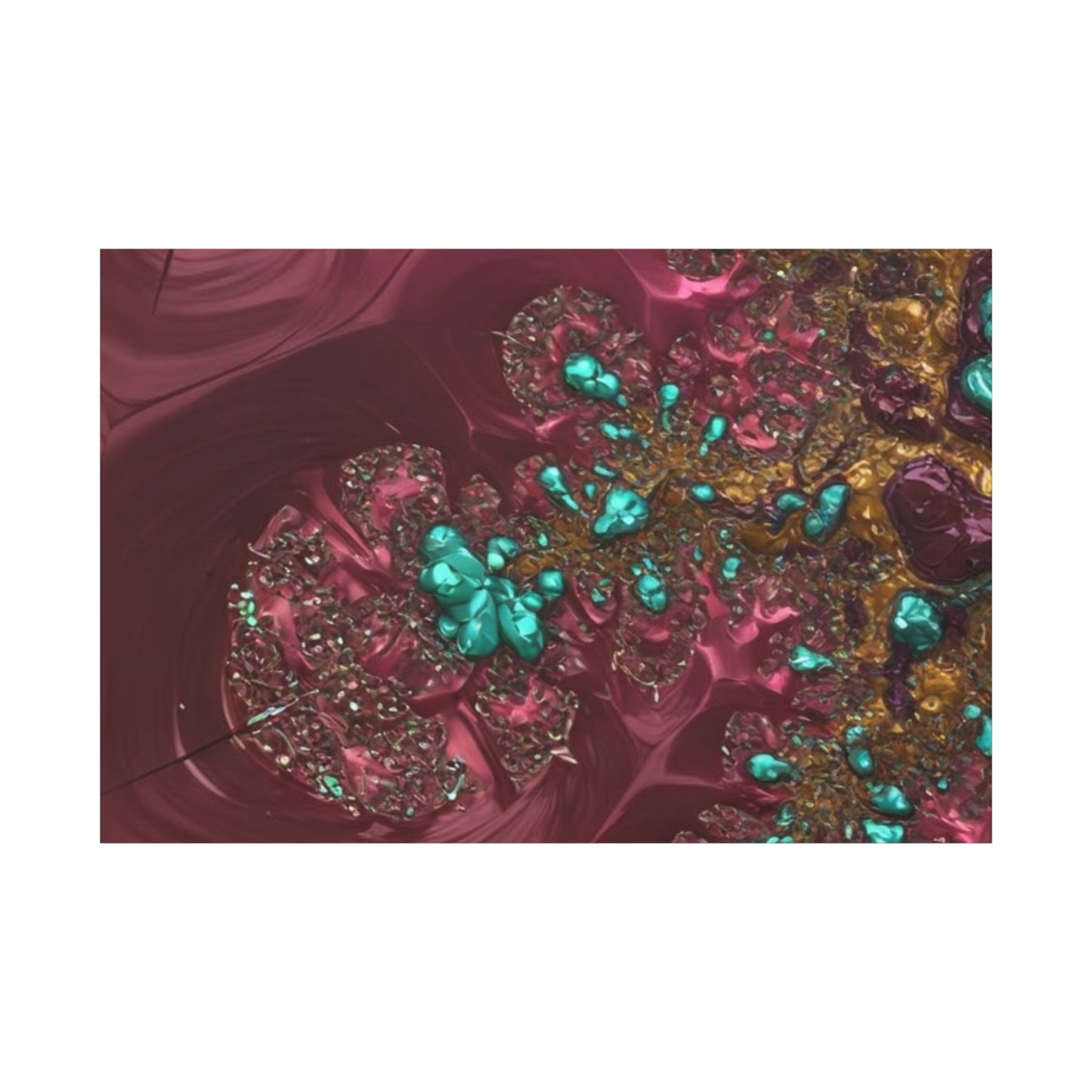 Abstract Art Canvas Print - Vibrant Fractal Design for Home Decor