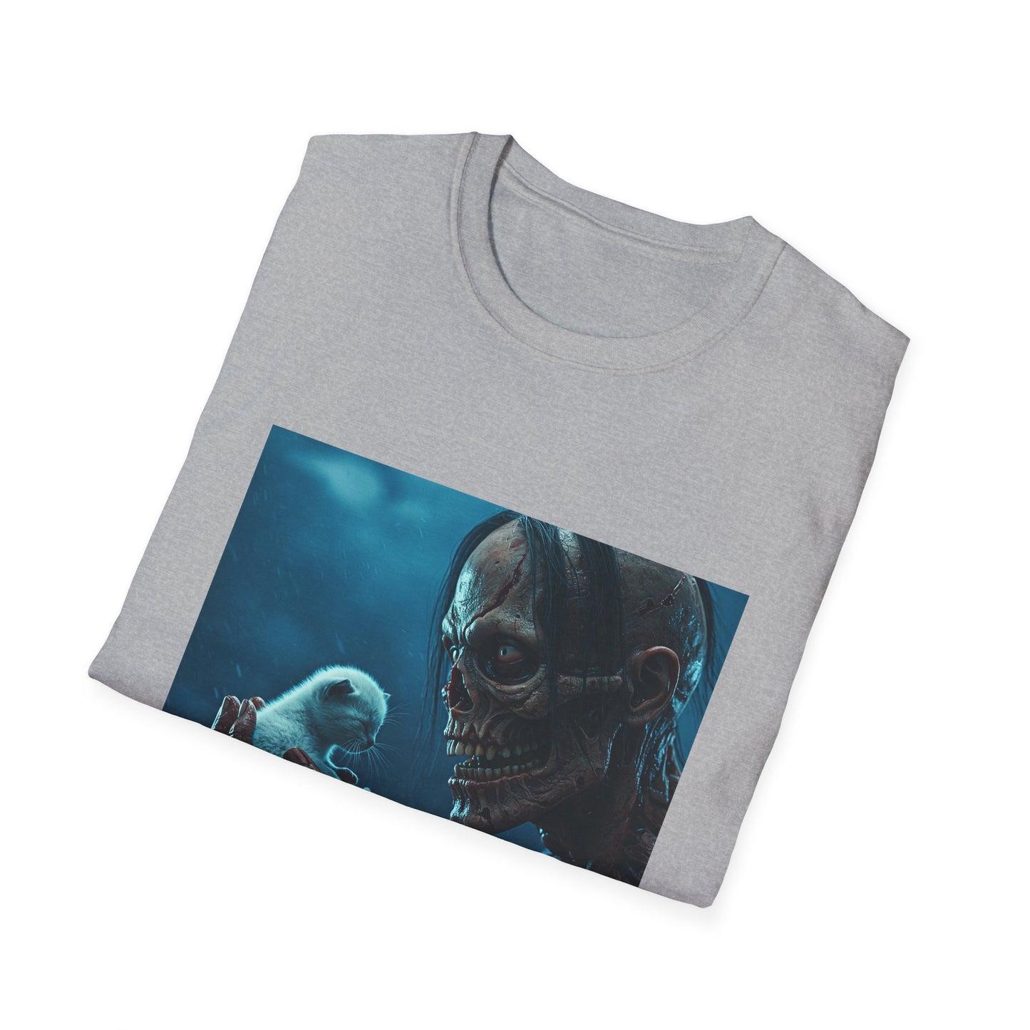 Apocalyptic Portrait Tee, bold, decaying zombie graphic