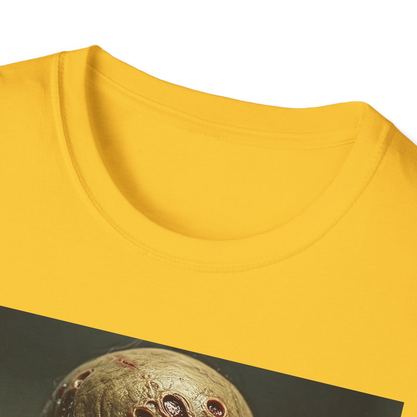 Unisex Softstyle T-Shirt - Creepy Skull Design - Perfect for Halloween or Casual Wear