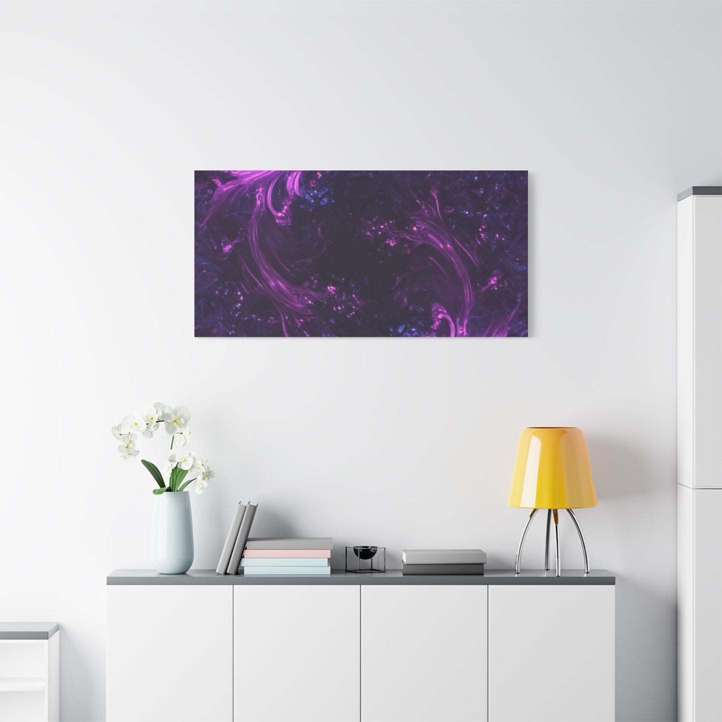 Abstract Purple Fractal Canvas Print - Artistic Wall Décor