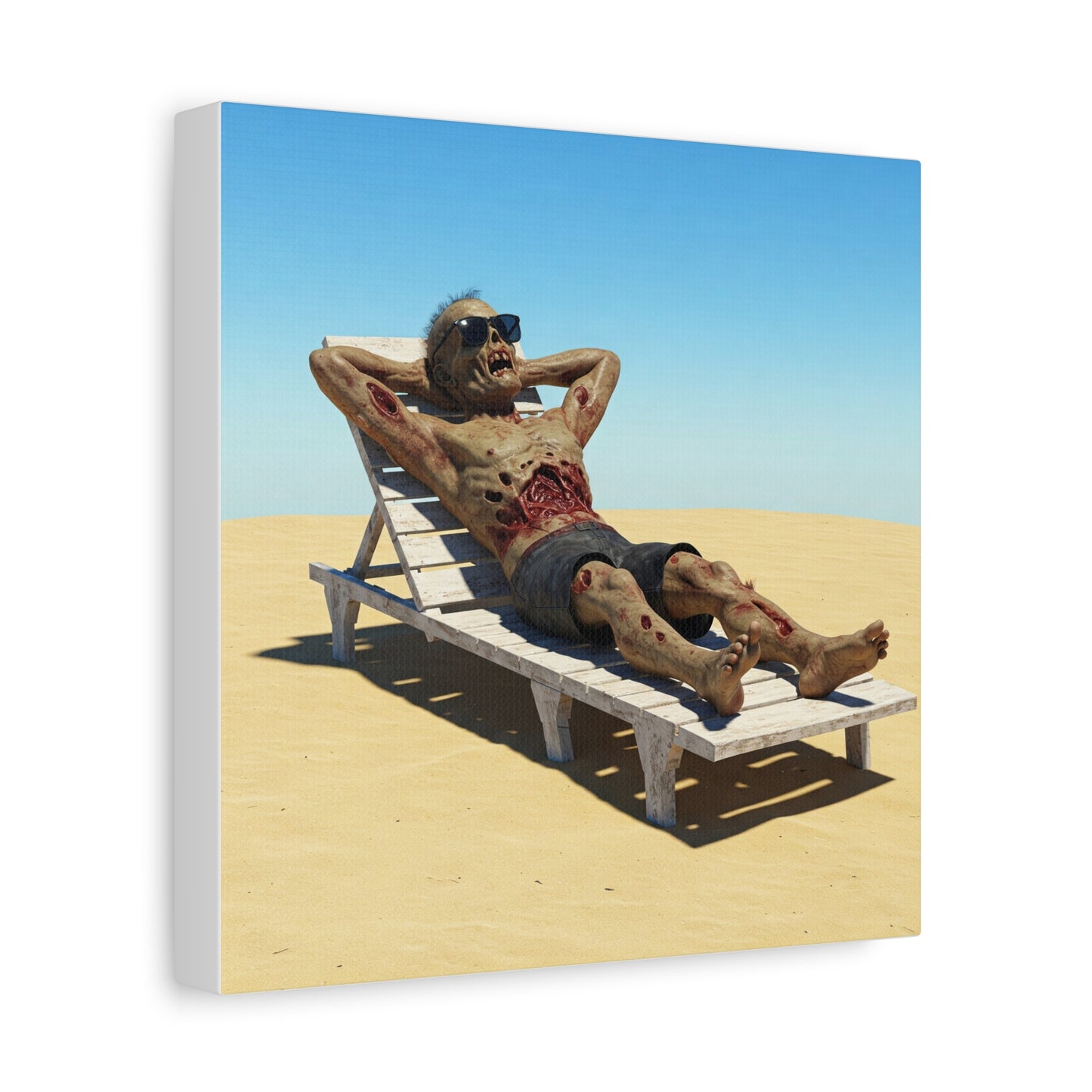 Zombie Beach Bум canvas art - Perfect for Halloween decor and unique gifts