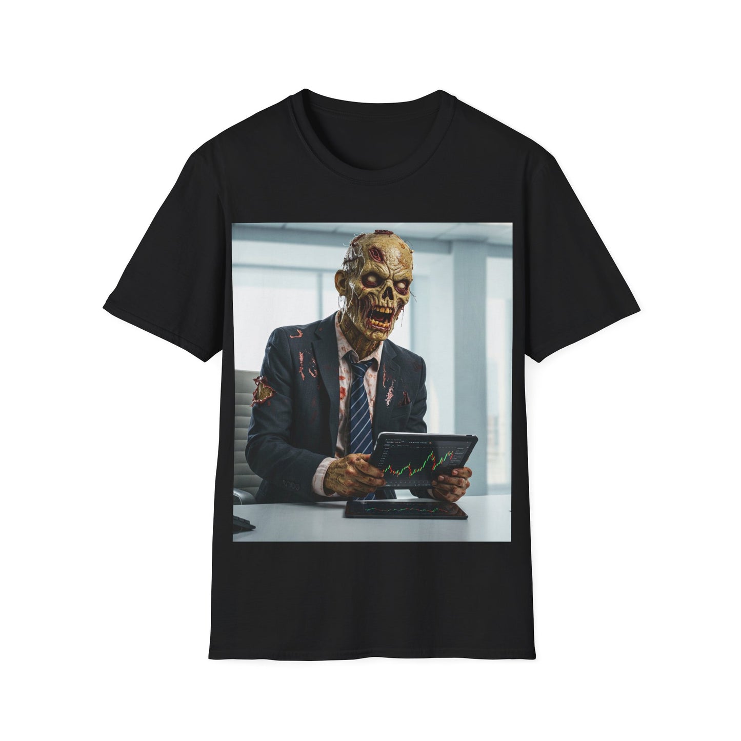 UK - Funny Zombie Executive Unisex Softstyle T-Shirt